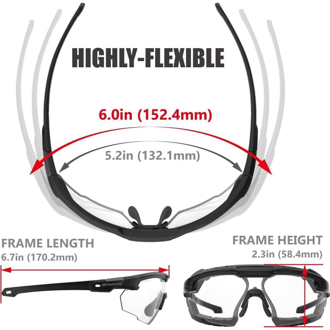 Gafas de Tiro Tácticas HTS HUNTERSKY con Lentes Intercambiables