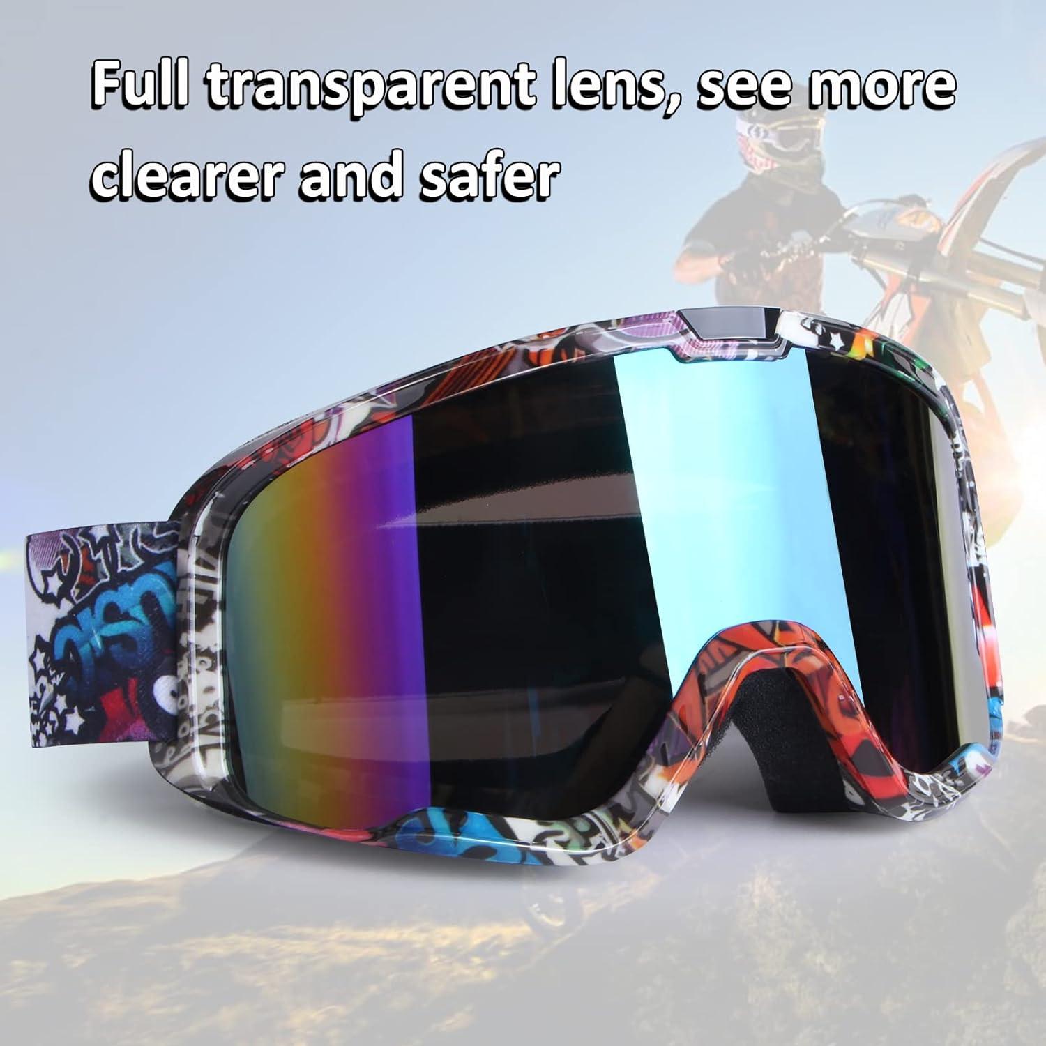 Gafas de Motocross LMAVAG Graffiti UV400 Antideslizantes