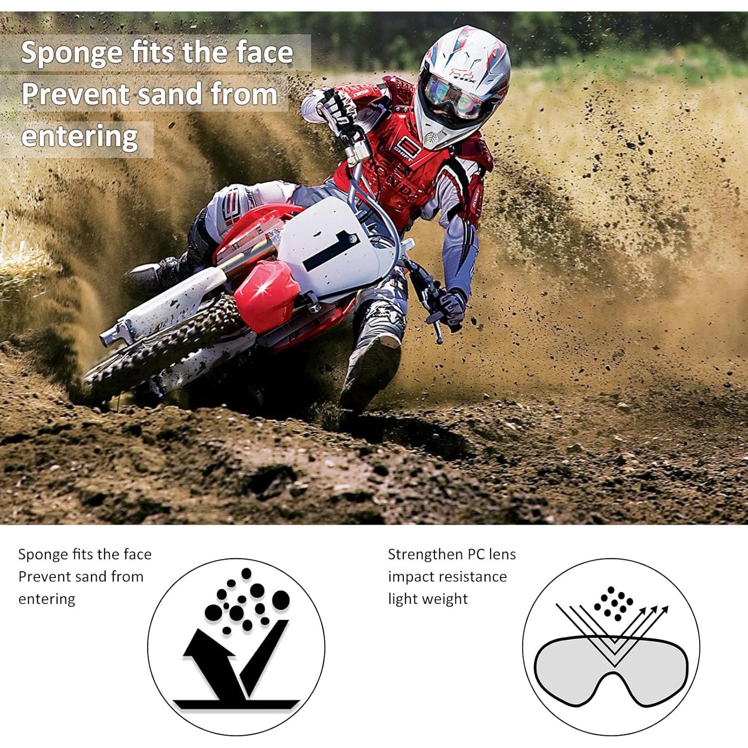 Gafas de Motocross LMAVAG Graffiti UV400 Antideslizantes