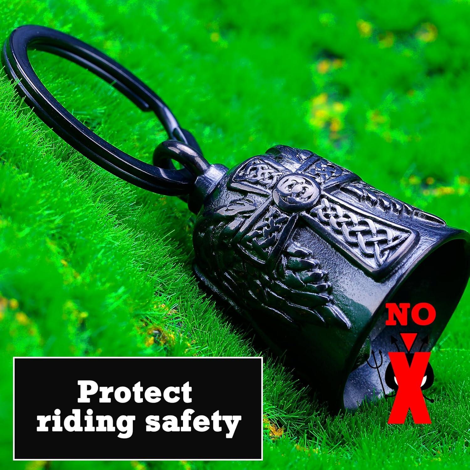 Campana de Motocicleta CYZBTBl 3D Negra - Accesorio de Seguridad