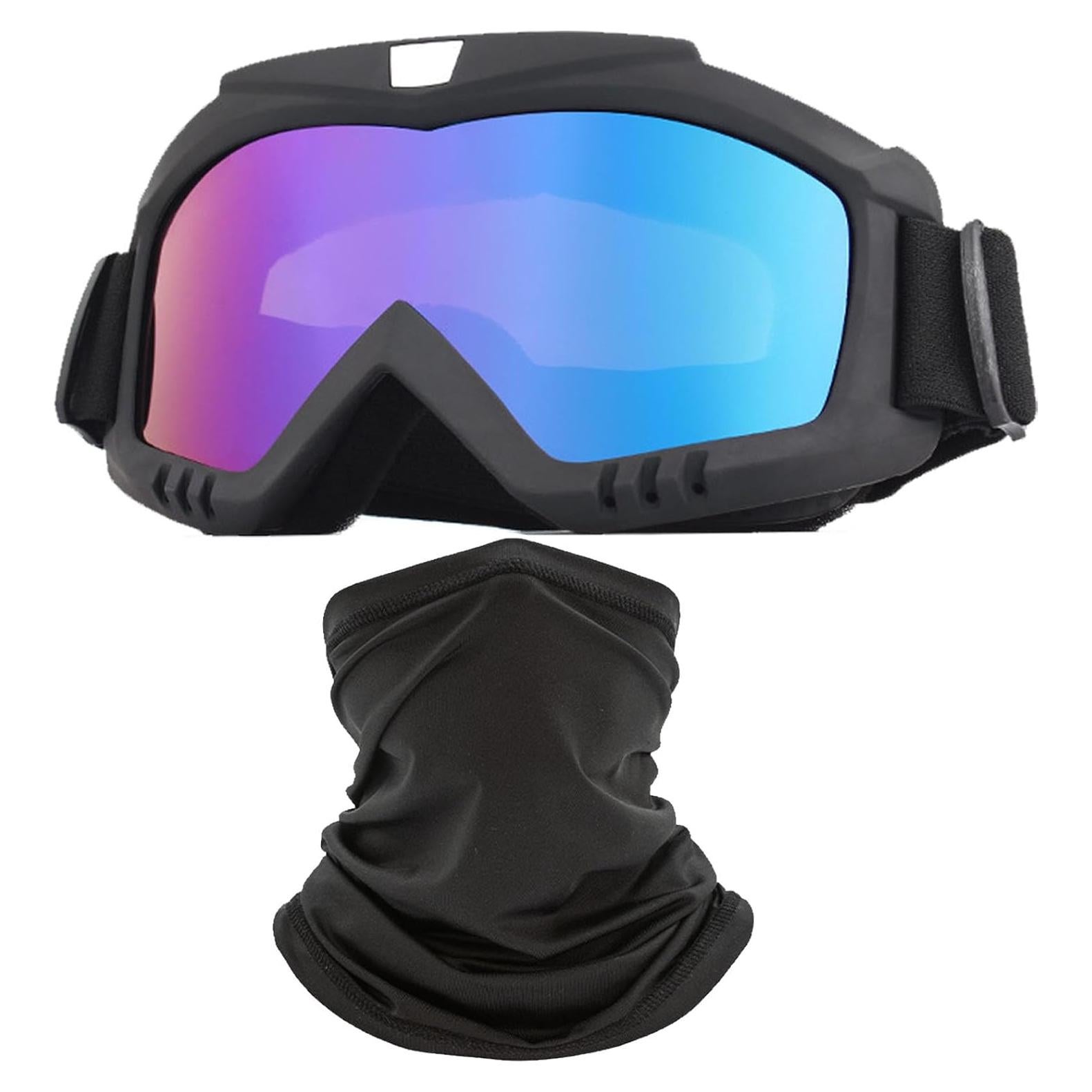 Gafas de Motocross Immoono con Máscara Facial - Protección UV