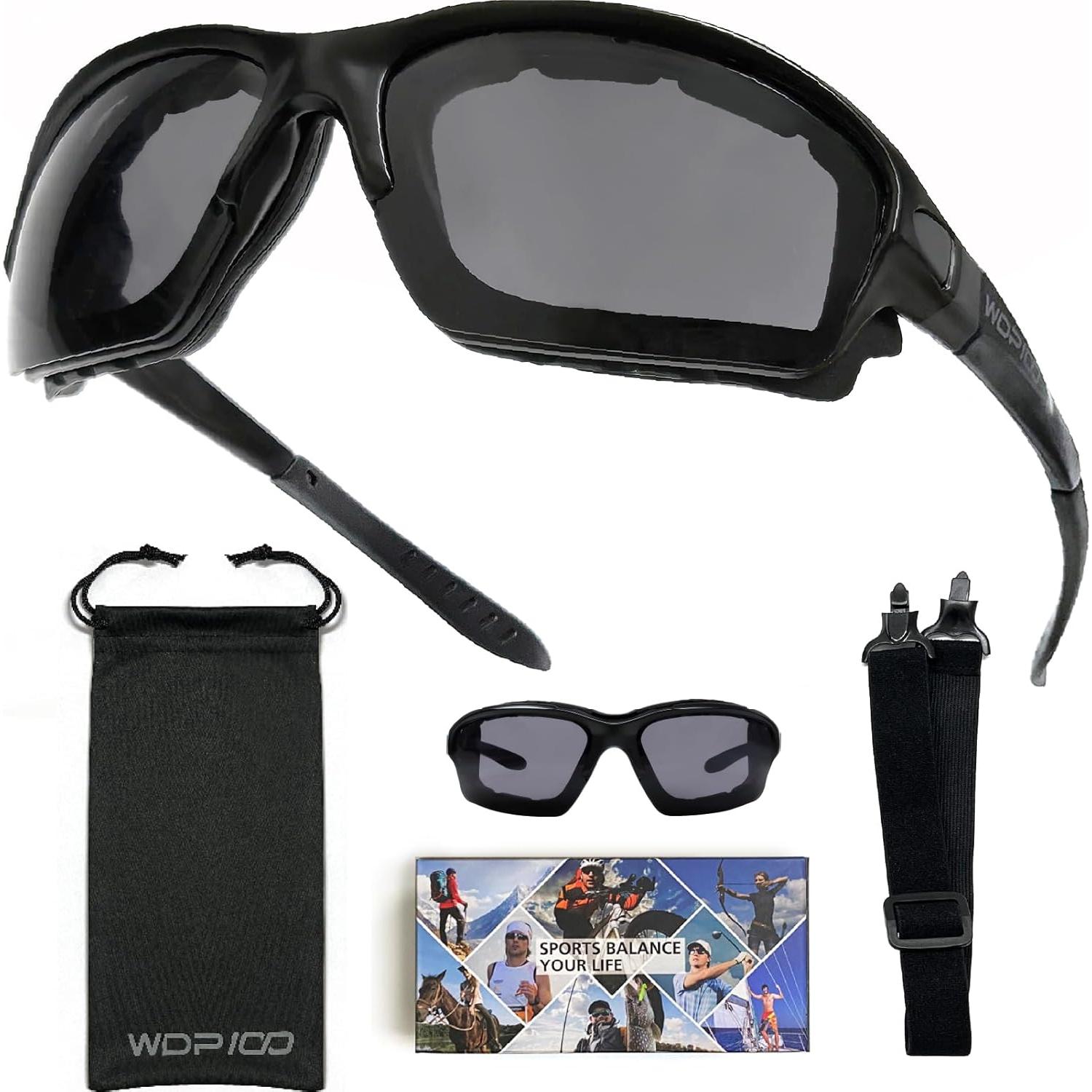 Gafas de sol Powersports para motociclismo con lentes ahumados