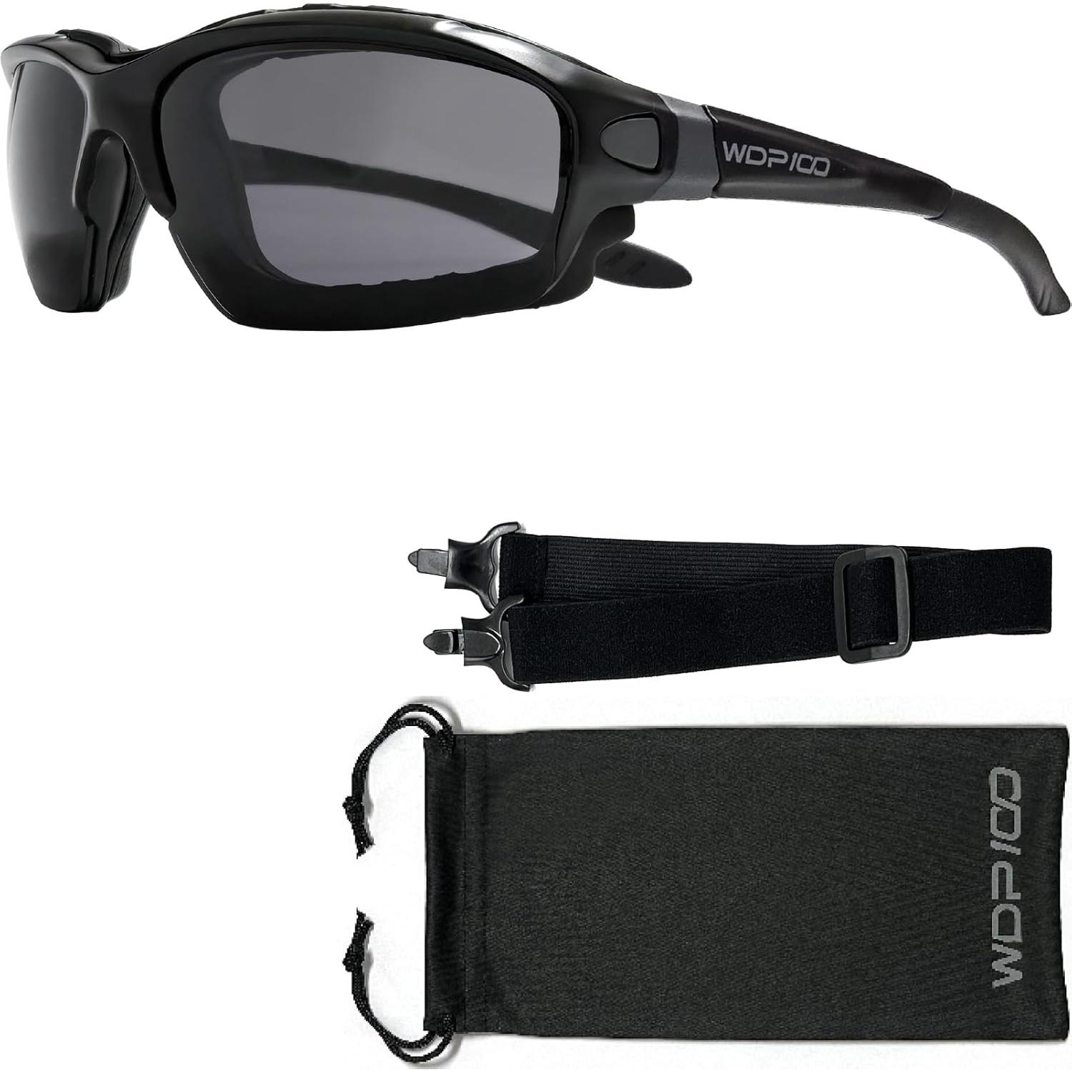 Gafas de sol Powersports para motociclismo con lentes ahumados