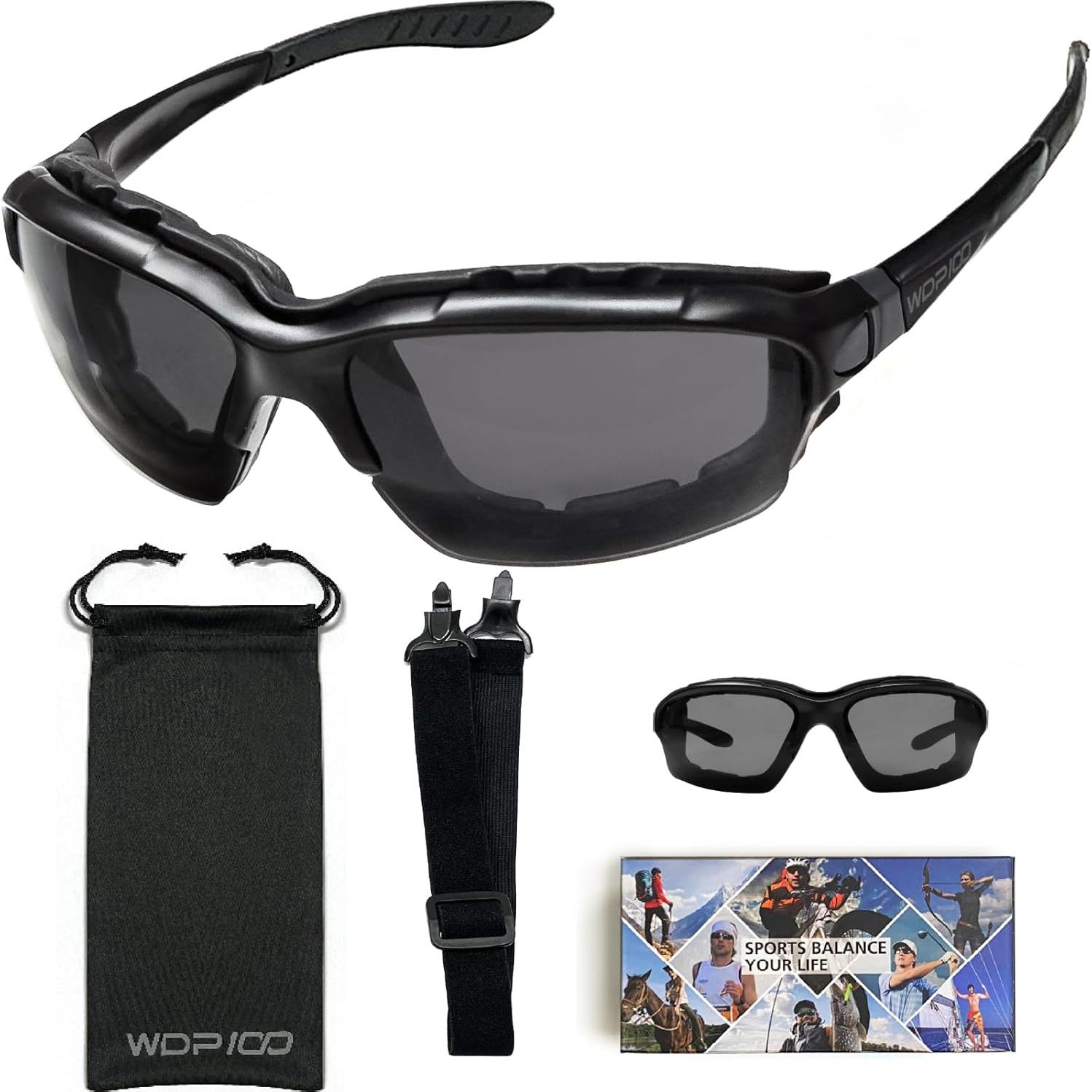 Gafas de sol Powersports para motociclismo con lentes ahumados