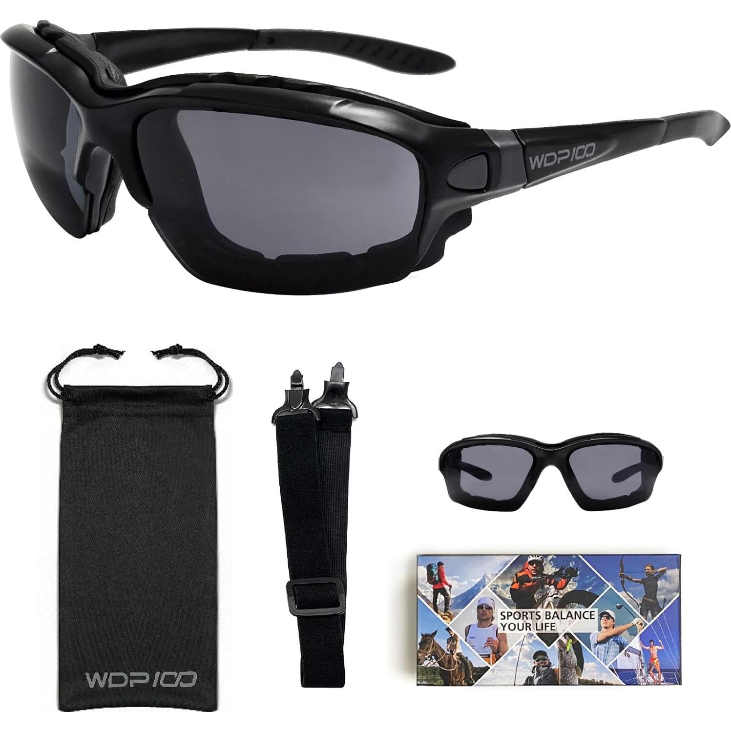 Gafas de sol Powersports para motociclismo con lentes ahumados