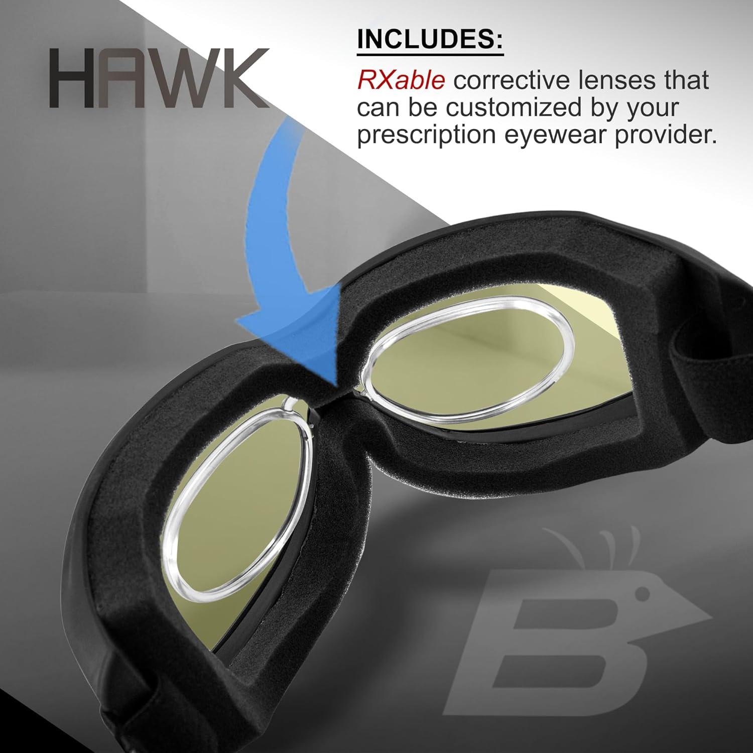Gafas de Protección Birdz Eyewear Hawk con Lentes Amarillos RX