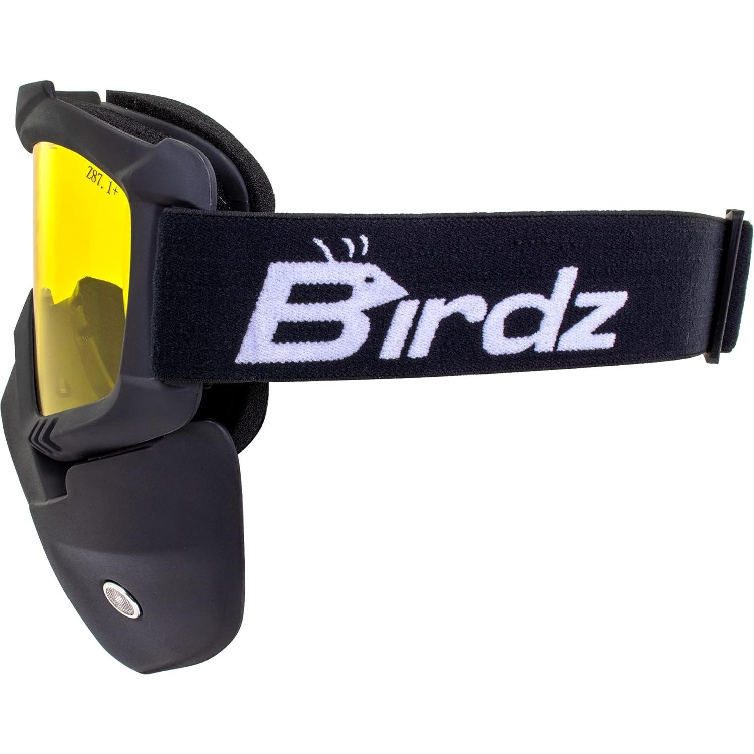 Gafas de Motocicleta Birdz Skylark con Máscara Facial Removible