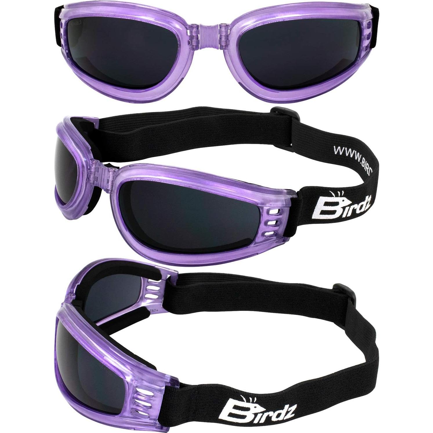 Gafas de sol Birdz Cardinal para mujer, marco morado, lentes UV400
