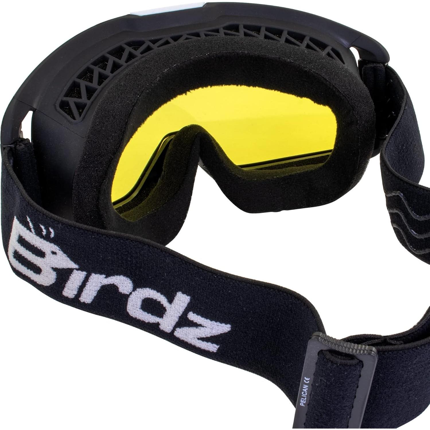 Gafas de Seguridad Birdz Eyewear Pelican - 3 Pares, TPU Negro