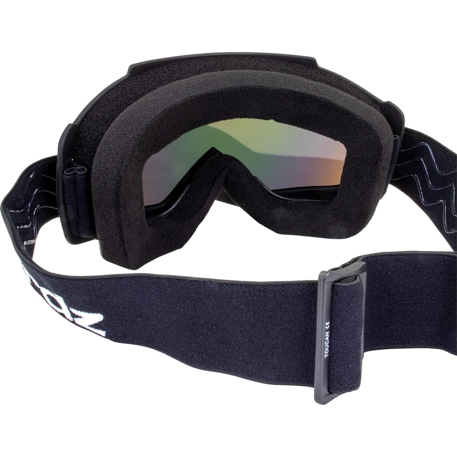 Gafas de motociclismo Birdz Tucán con lentes espejo rojas y azules