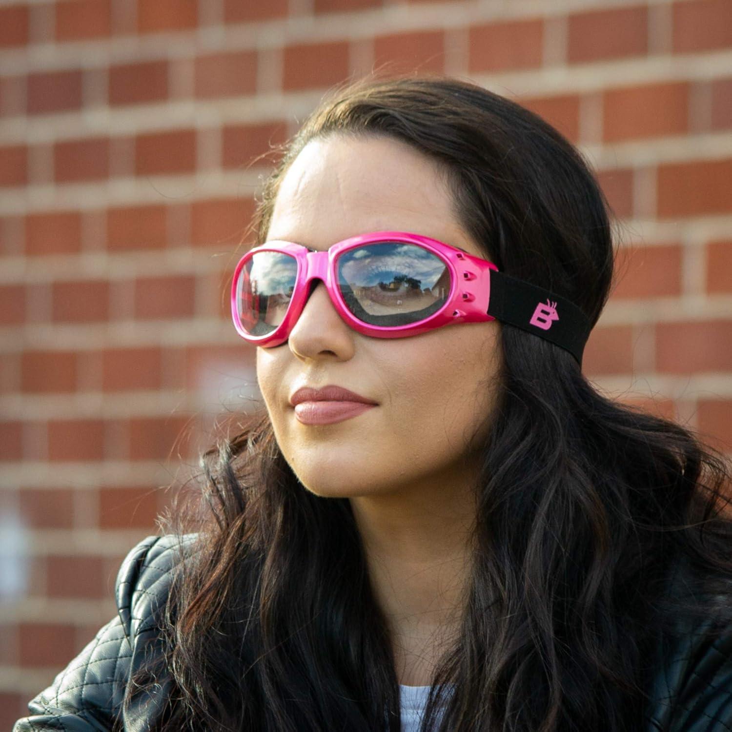 Gafas de Moto Birdz Eyewear Eagle 2 Pares Rosas con Lentes