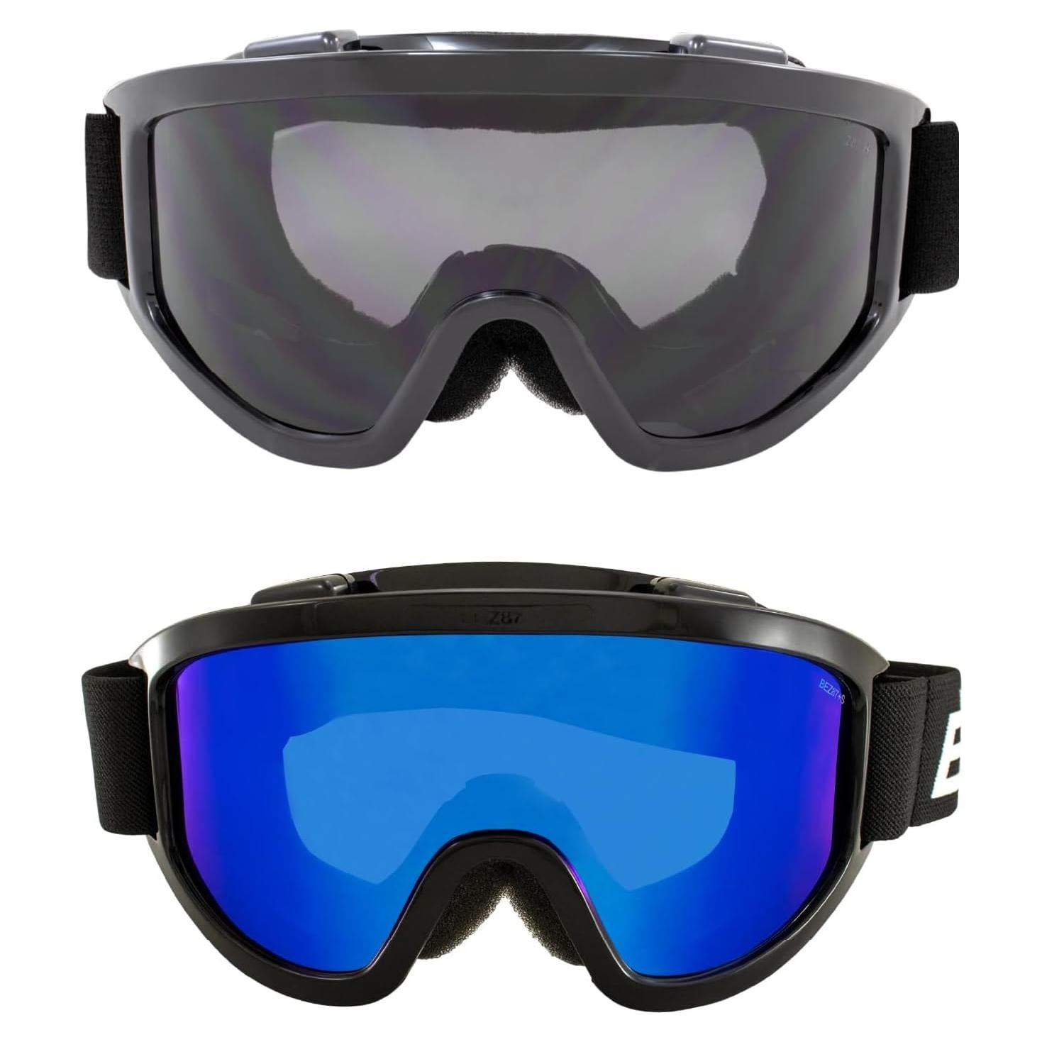 Gafas de motociclismo Birdz Vulture Z87.1+ con lentes espejo