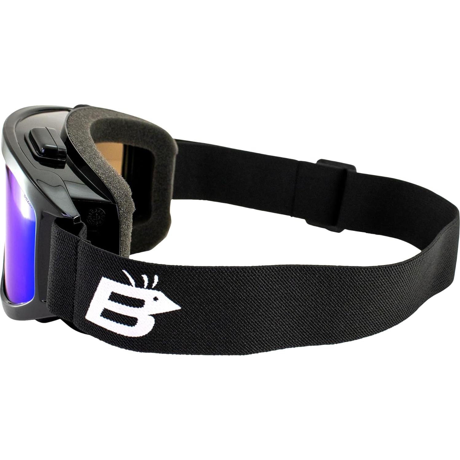 Gafas de motociclismo Birdz Vulture Z87.1+ con lentes espejo