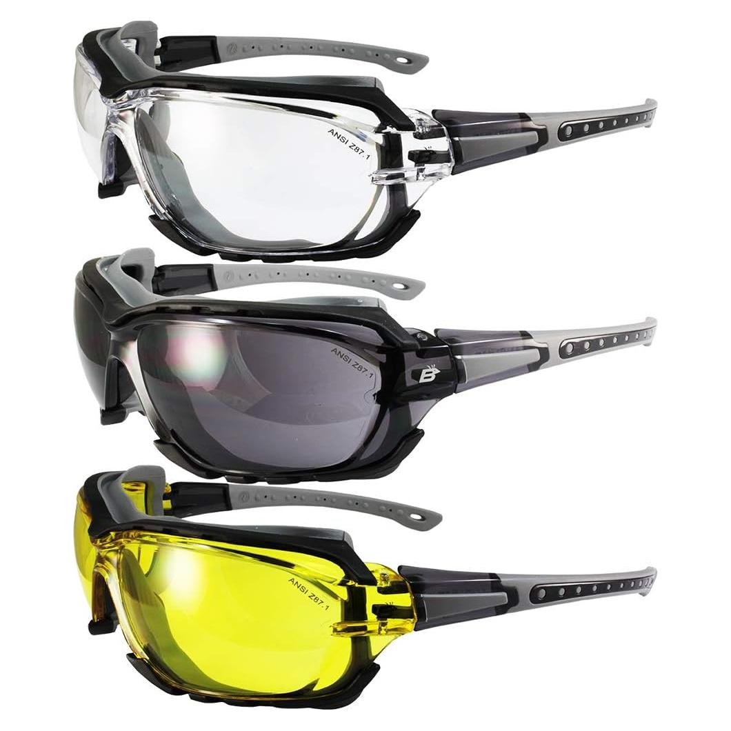 Gafas de seguridad Birdz Eyewear Gasket 3 pares con lentes