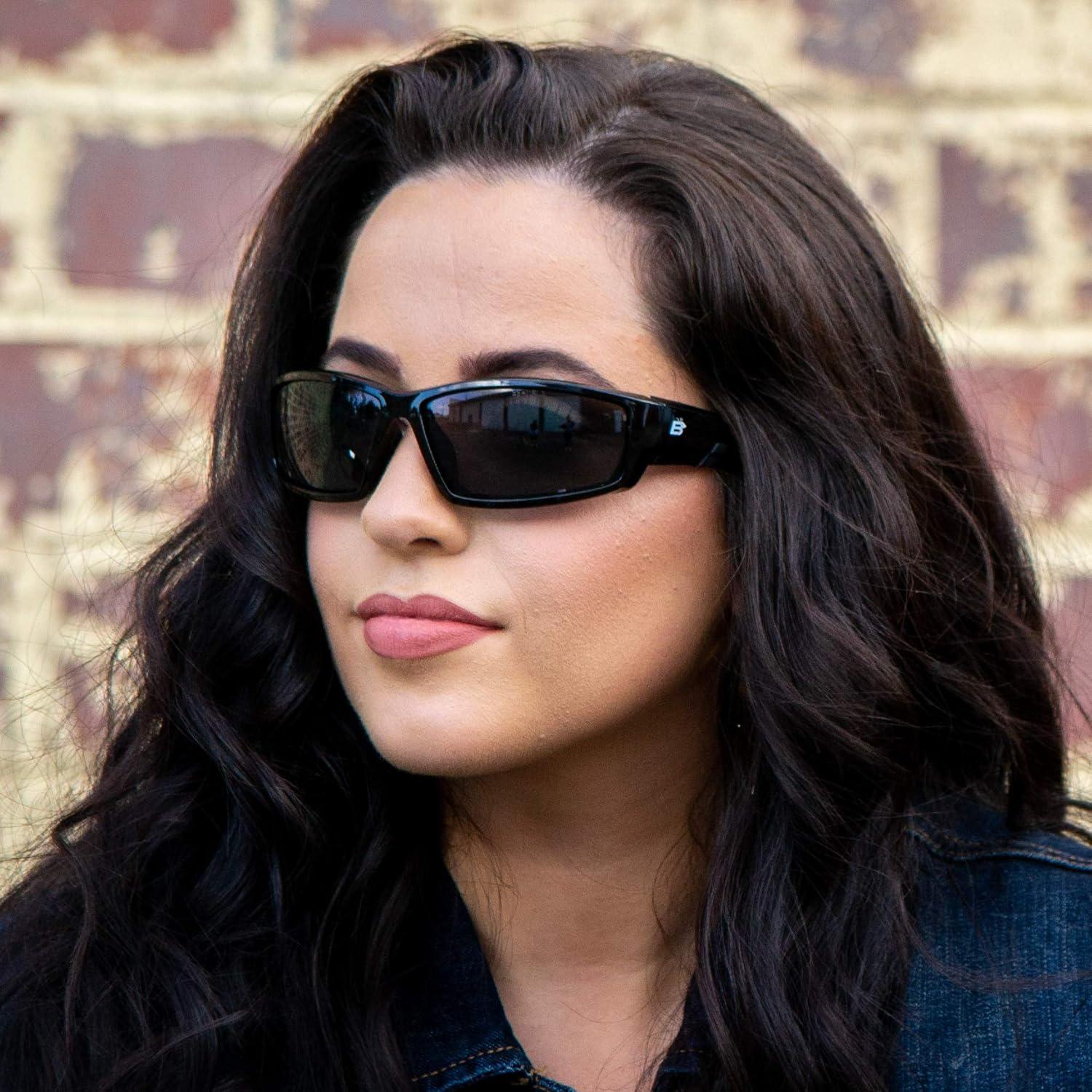 Gafas de sol Birdz Eyewear Swoop para motocicleta con lente amarilla