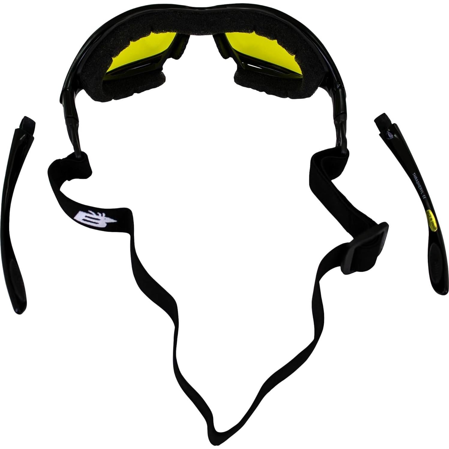 Gafas de Motocicleta Acolchadas Thrasher - 2 Pares, UV400