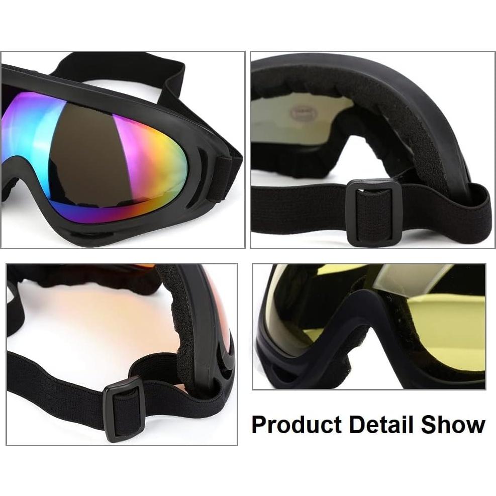 Gafas de Motocicleta Armadio 5 Pack Anti-UV y a Prueba de Polvo
