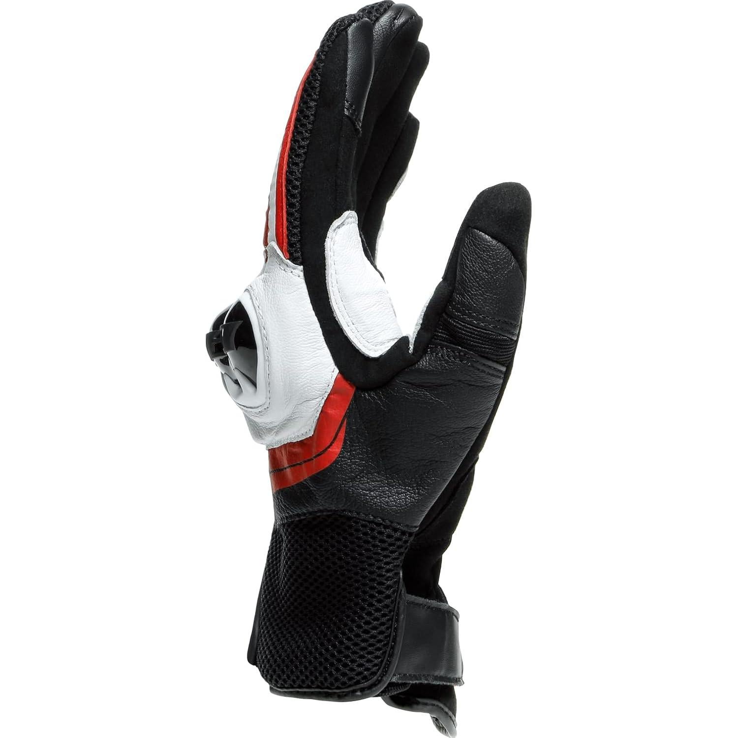 Guantes de motocicleta Dainese Mig 3 de cuero XL Negro/Blanco/Rojo