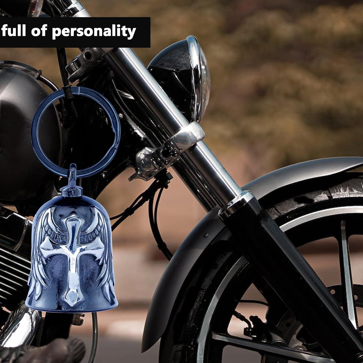 Campana de Motocicleta CYZBTBl 3D Negra Plata - Accesorio Biker