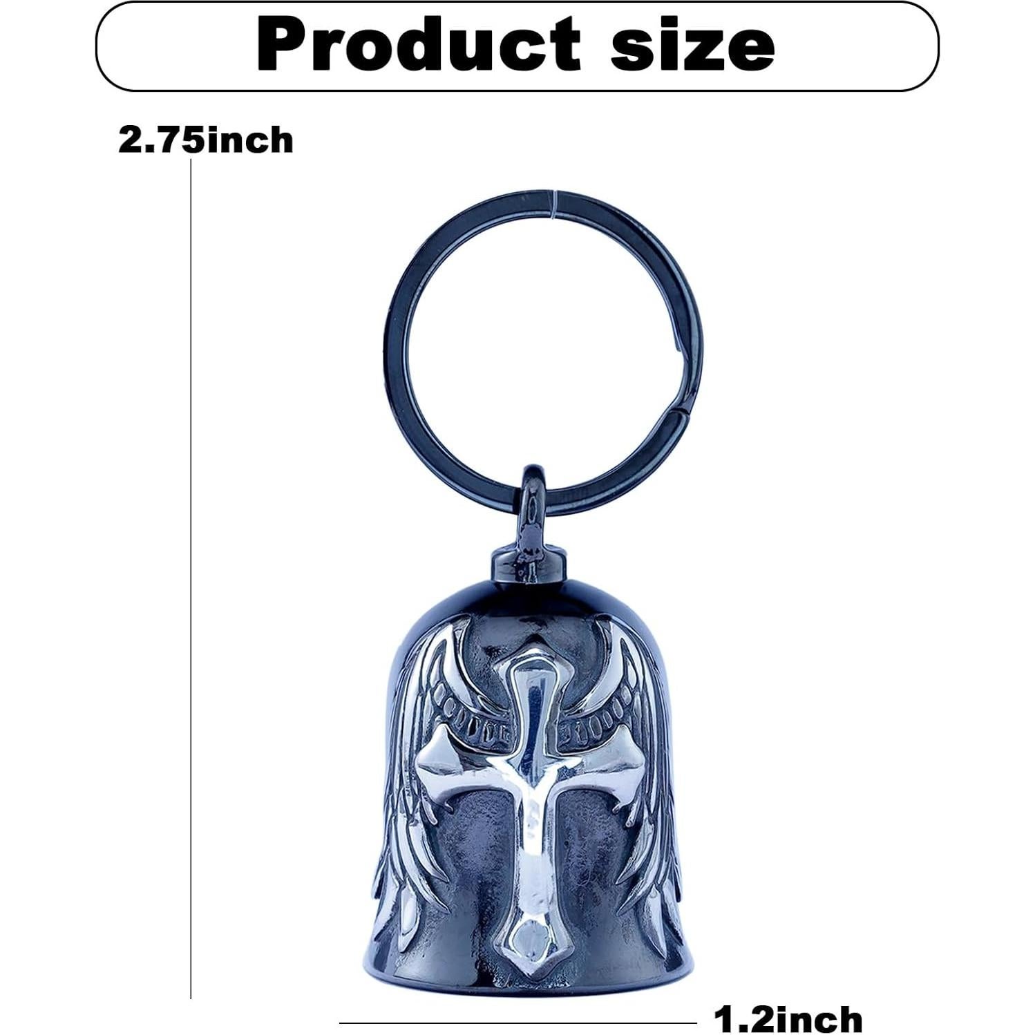 Campana de Motocicleta CYZBTBl 3D Negra Plata - Accesorio Biker