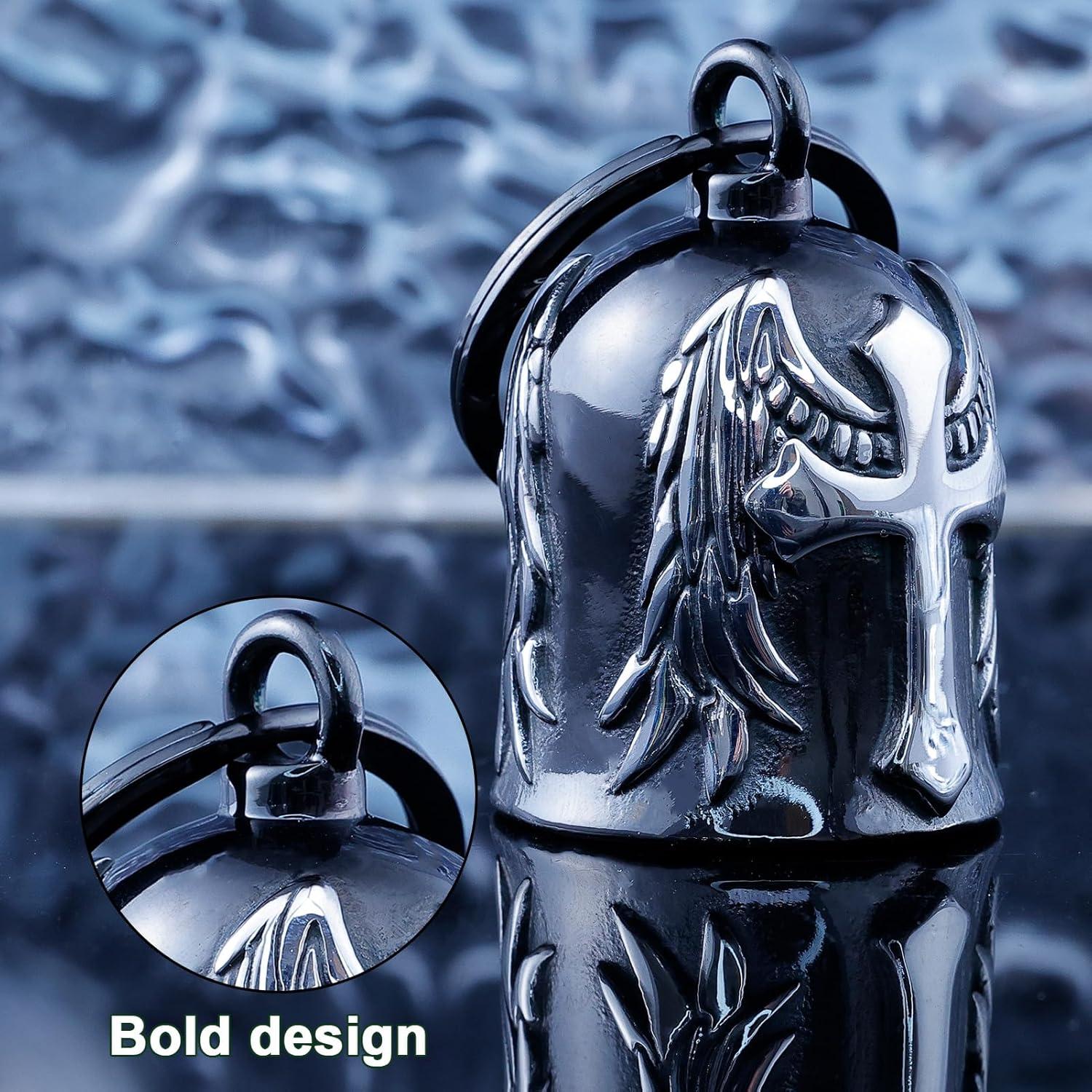 Campana de Motocicleta CYZBTBl 3D Negra Plata - Accesorio Biker