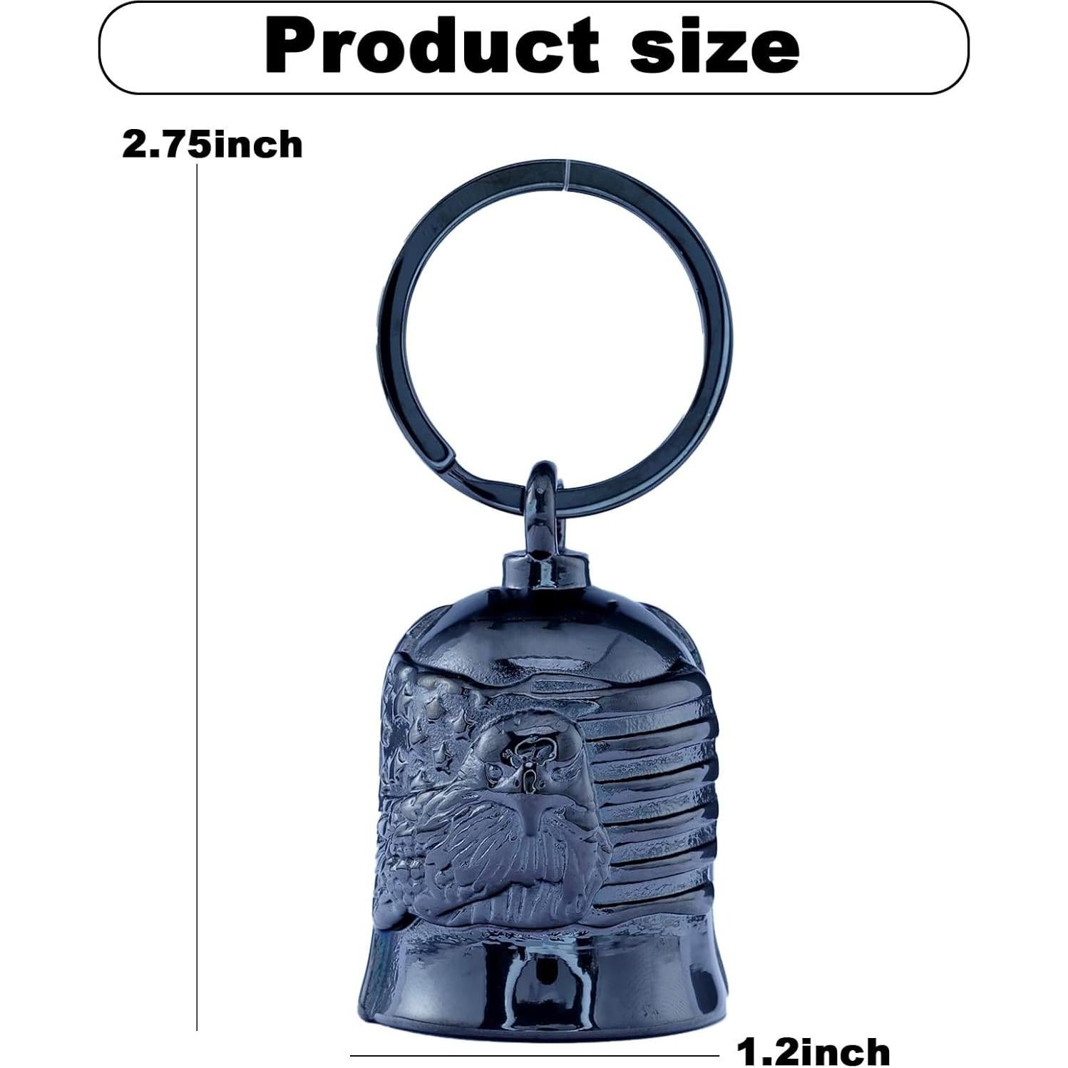 Campana de Motocicleta CYZBTBl 3D Acero Inoxidable Negra