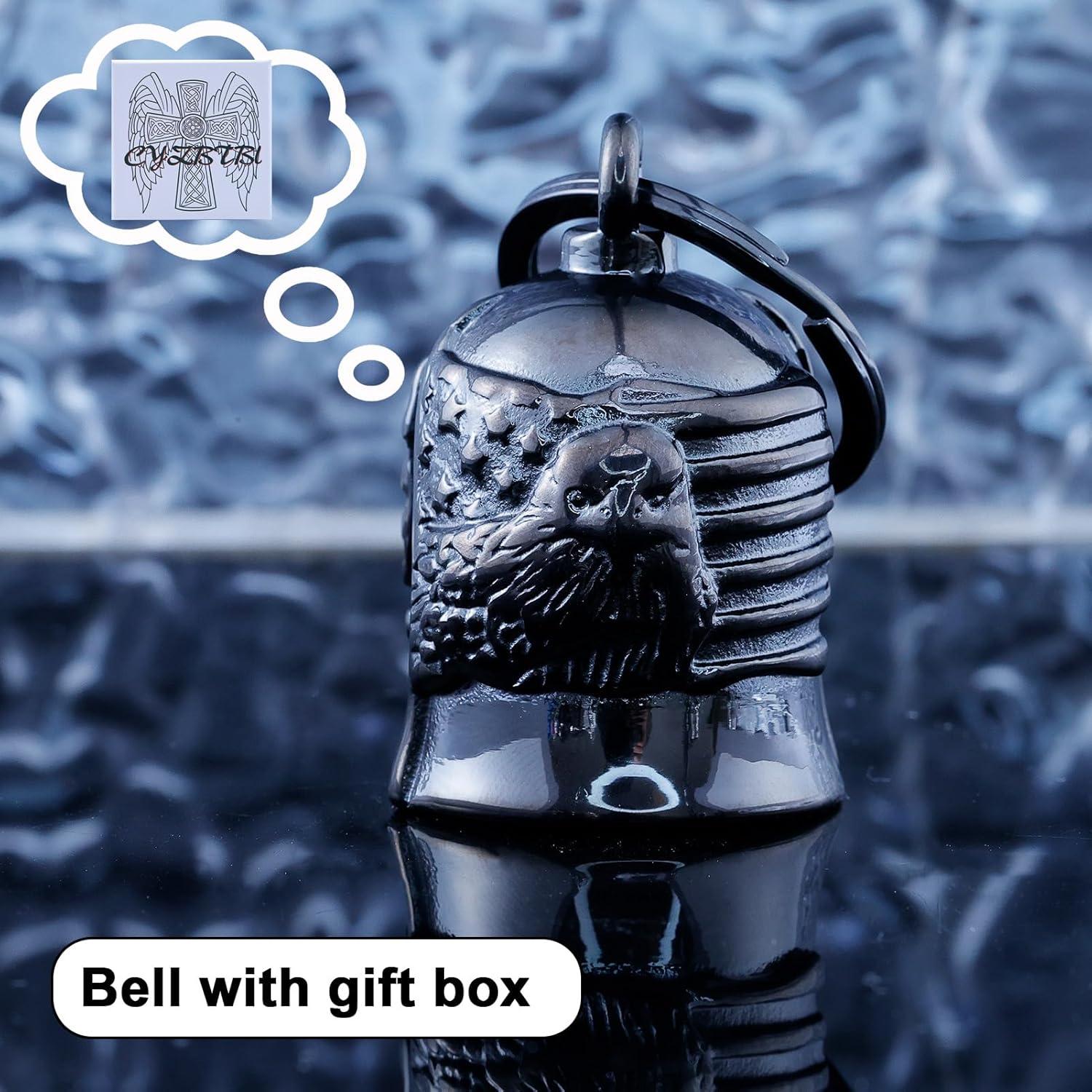 Campana de Motocicleta CYZBTBl 3D Acero Inoxidable Negra