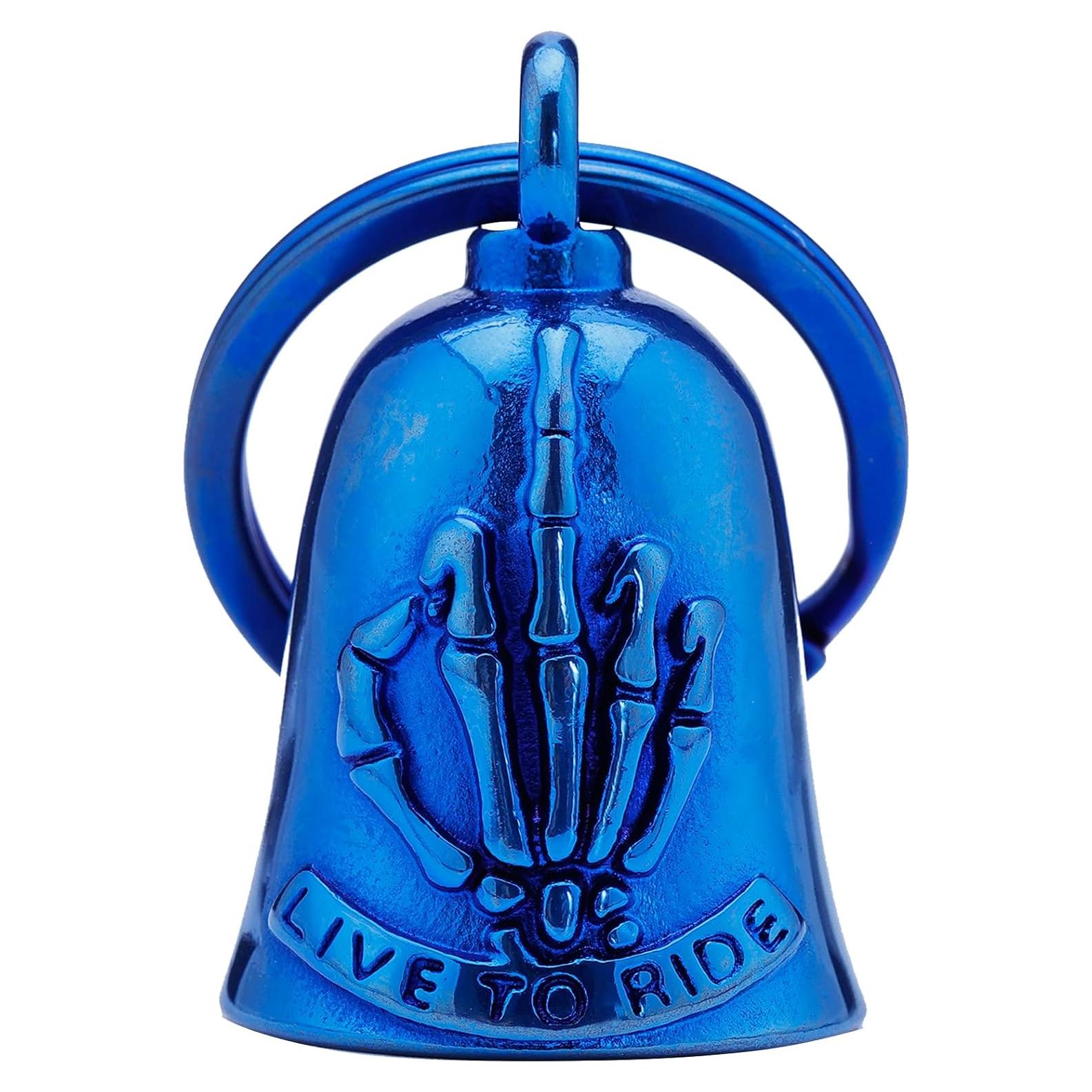 Campana para Motocicleta AilRabbit 123 Acero Inoxidable Azul