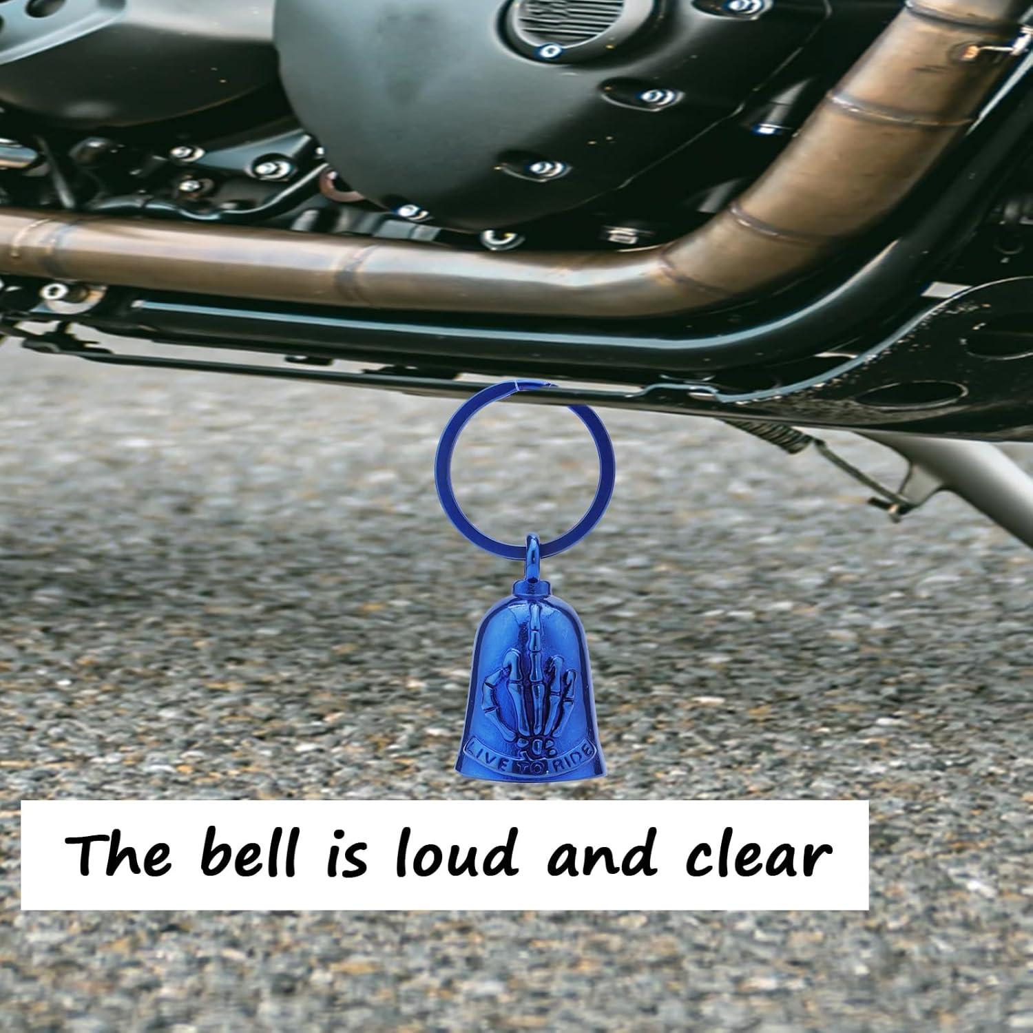 Campana para Motocicleta AilRabbit 123 Acero Inoxidable Azul