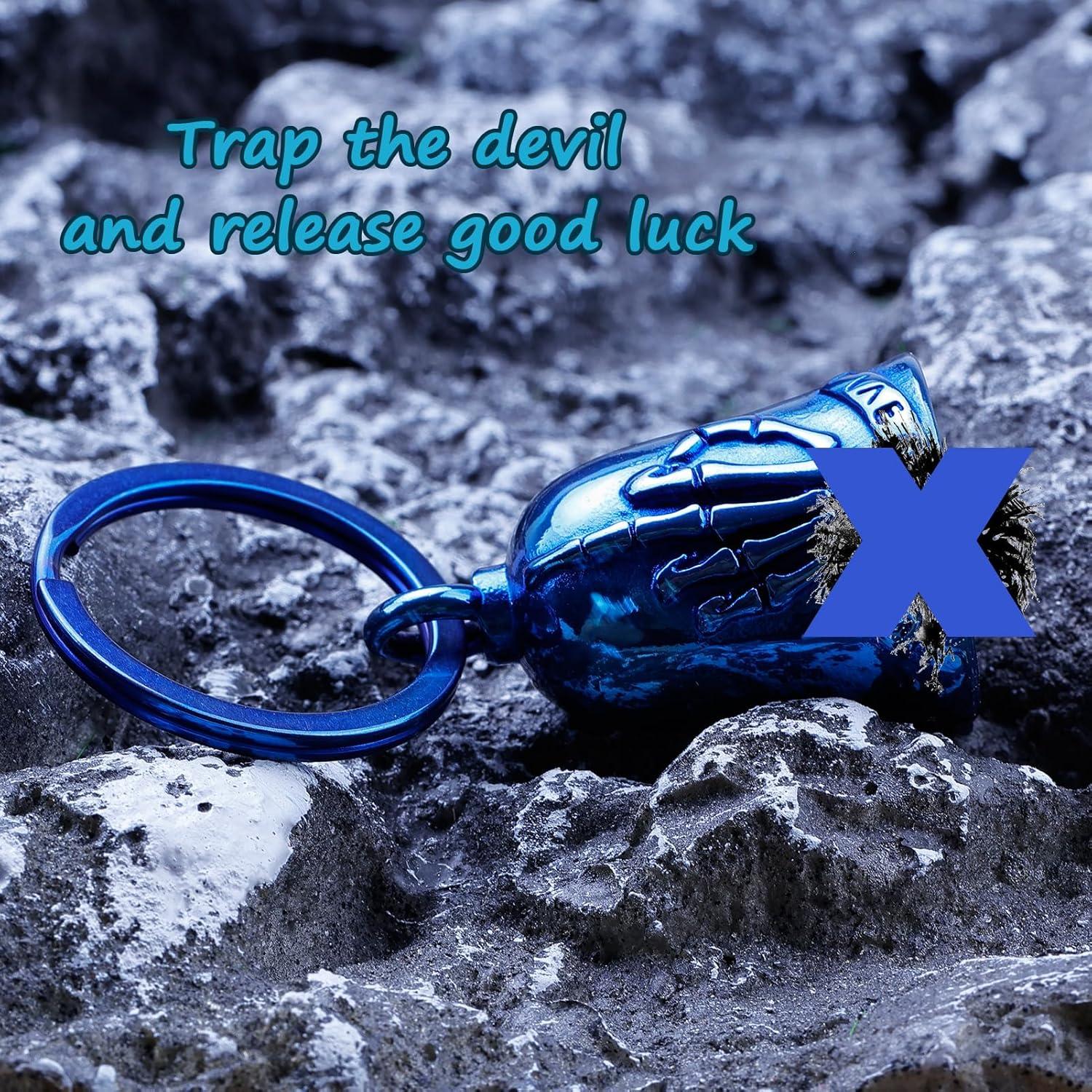 Campana para Motocicleta AilRabbit 123 Acero Inoxidable Azul