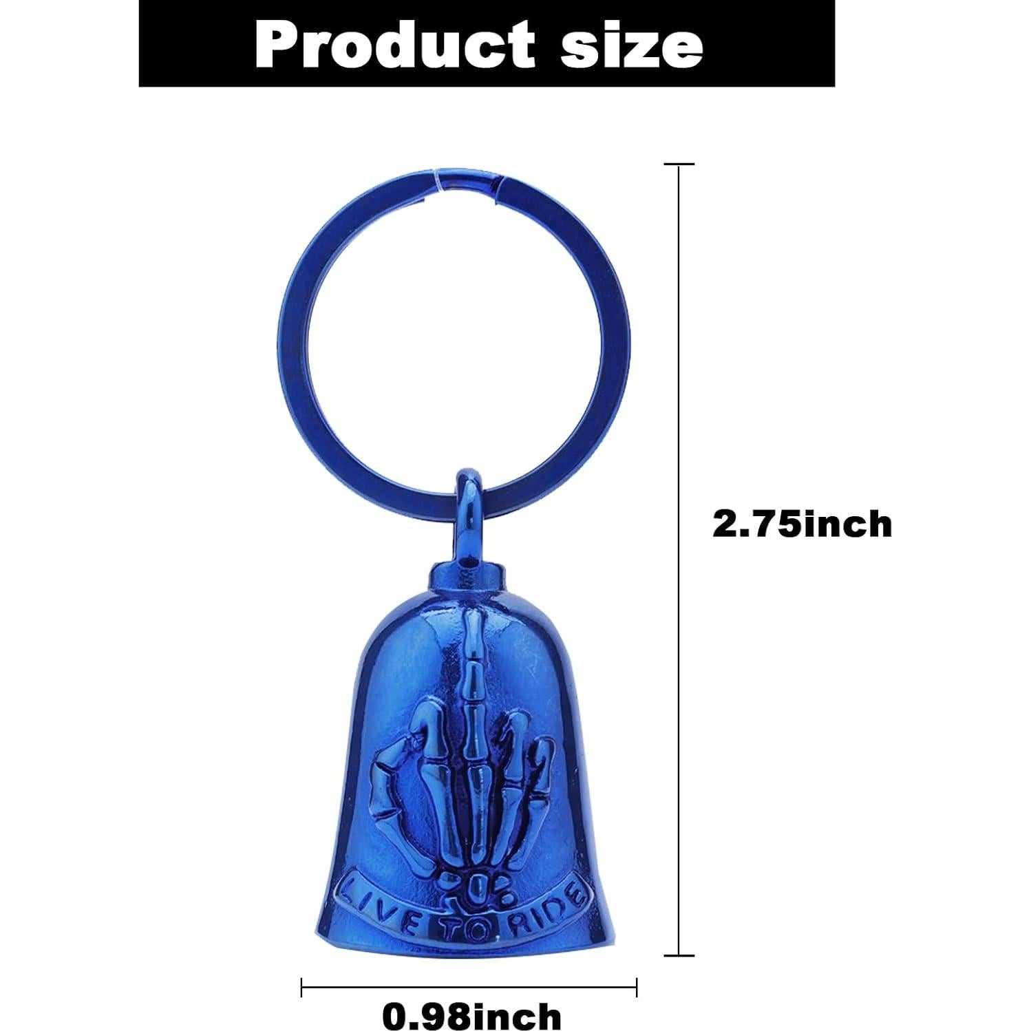 Campana para Motocicleta AilRabbit 123 Acero Inoxidable Azul