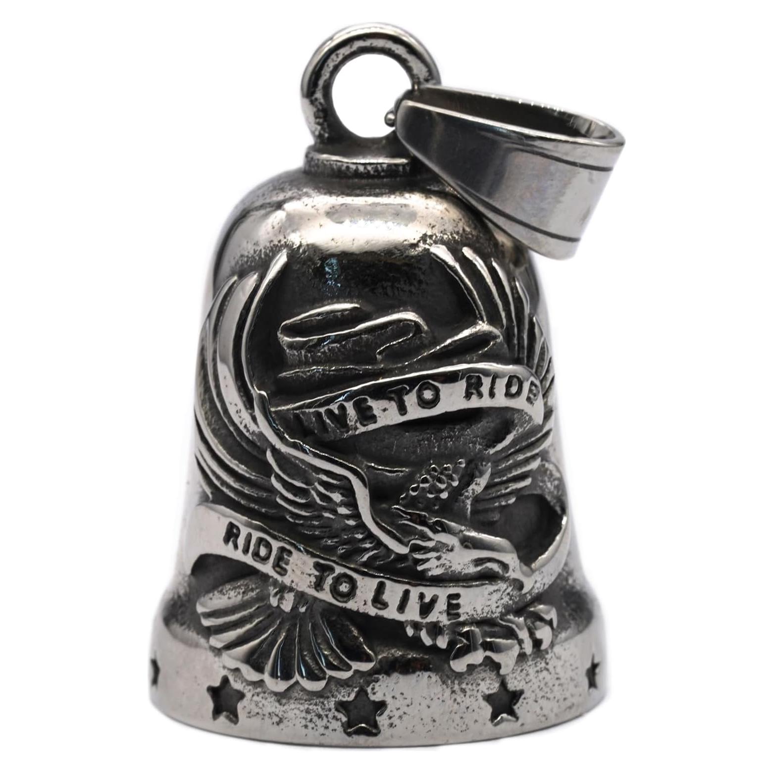 Campana de Motocicleta MOYOZZ Plata 3.81cm con Soporte