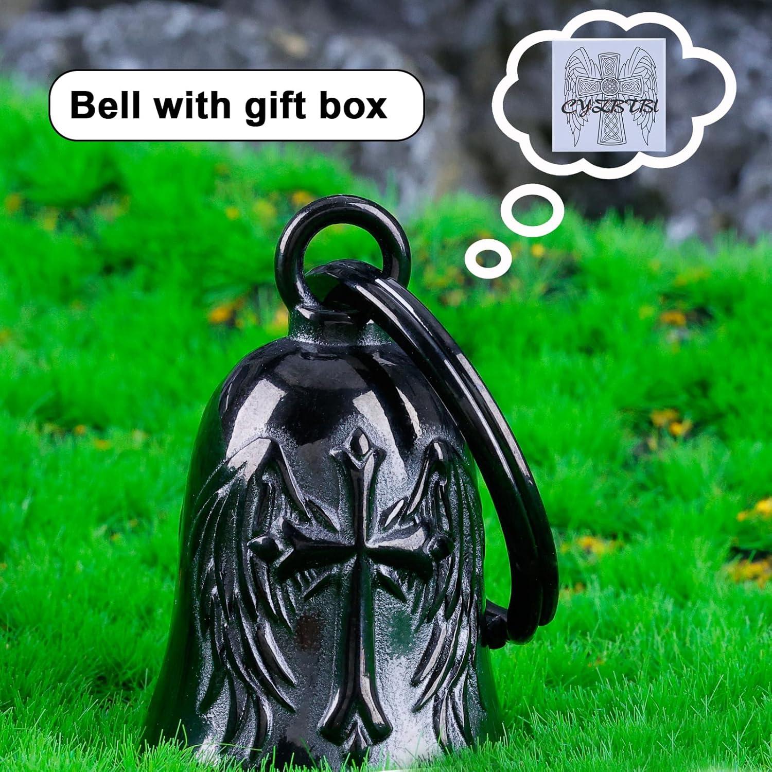 Campana de Ángel para Motociclistas CYZBTBl - 3D Negra