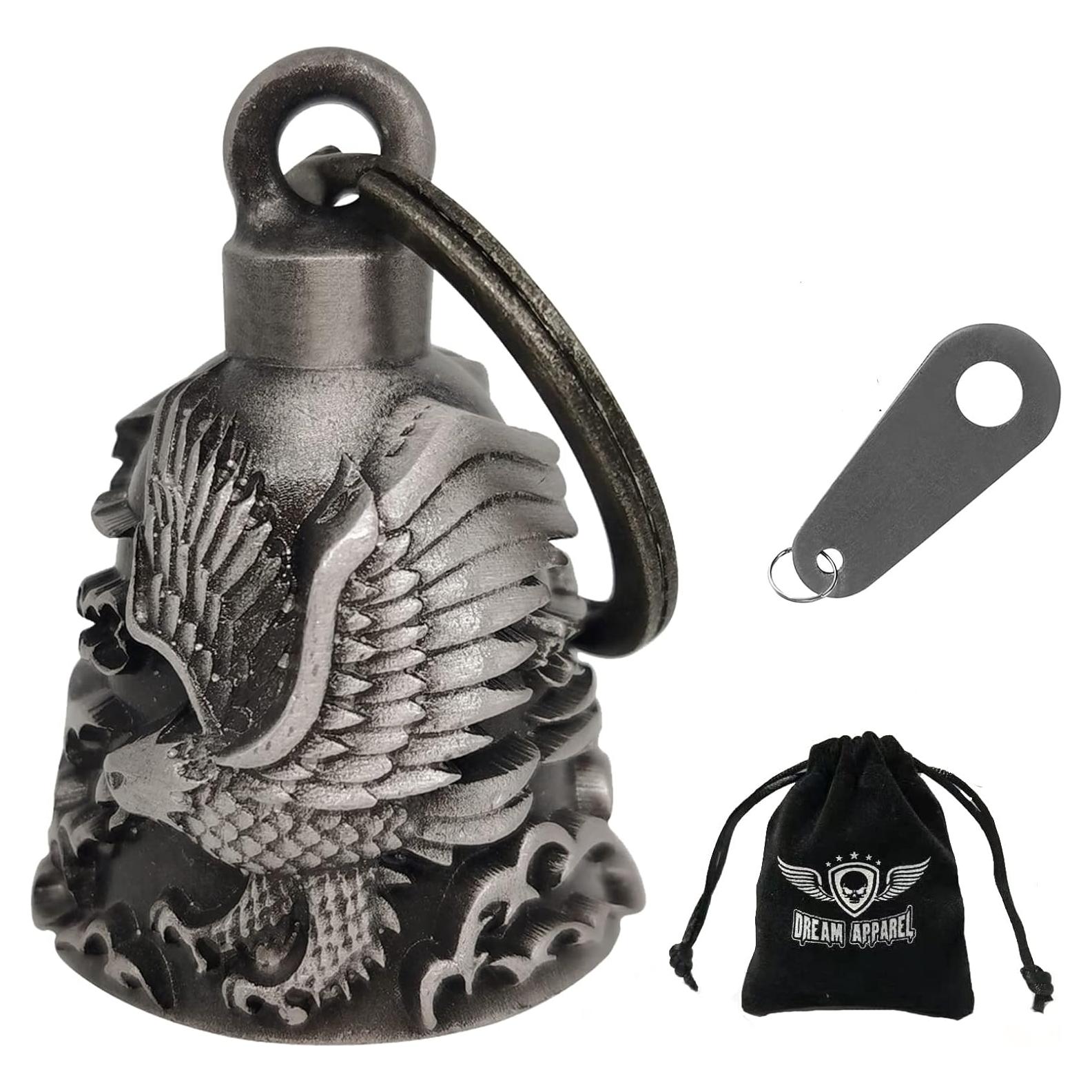 Campana de Motocicleta Dream Apparel Águila 3D - Accesorio de Suerte