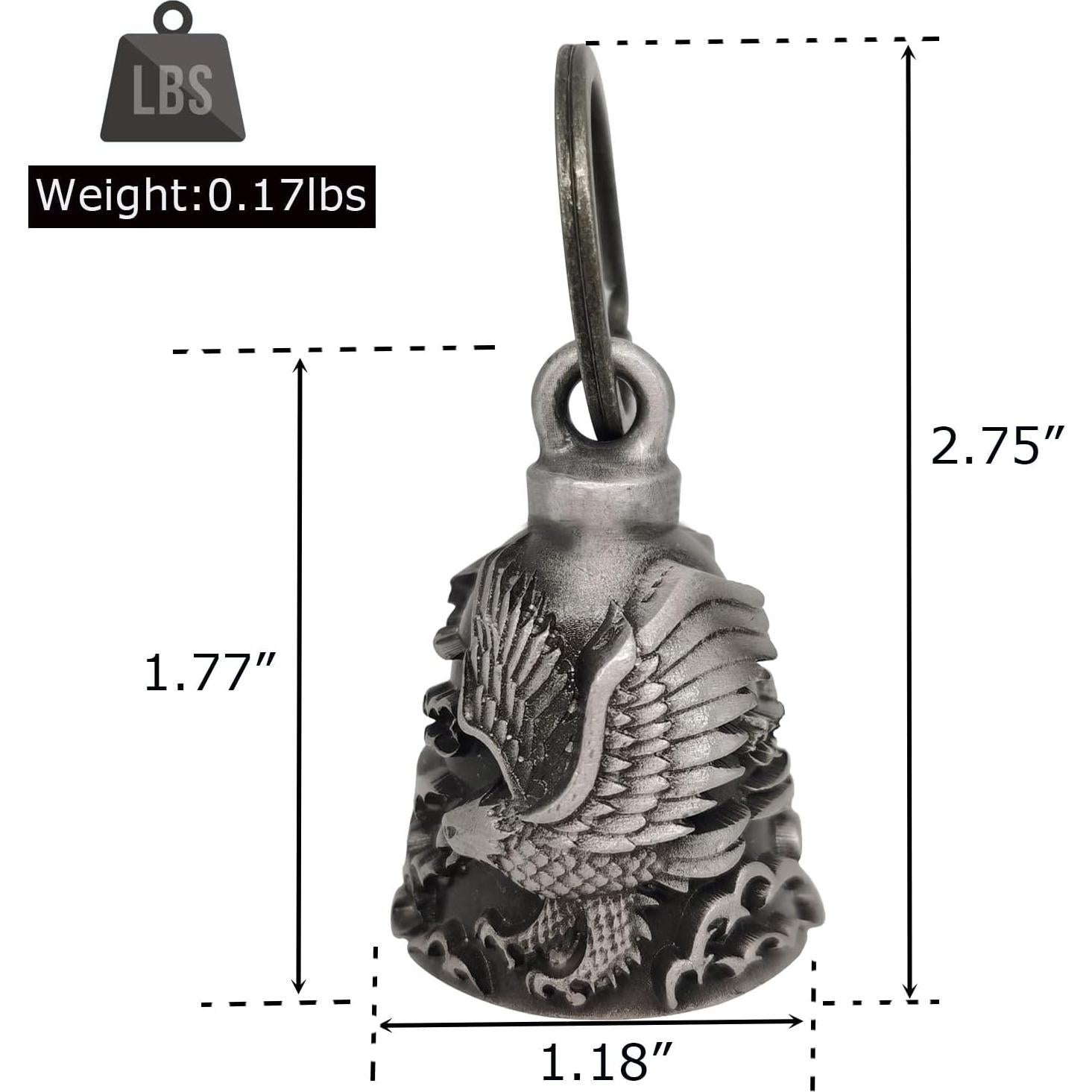 Campana de Motocicleta Dream Apparel Águila 3D - Accesorio de Suerte