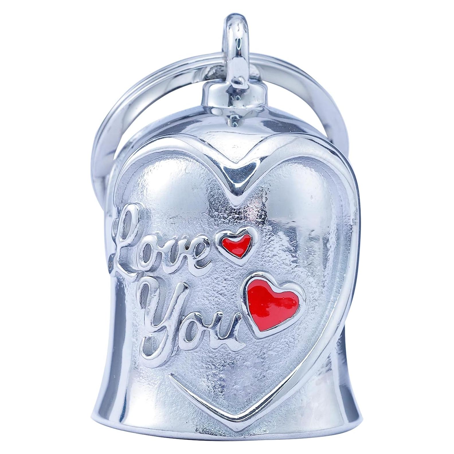 Campana de Motocicleta CYZBTBl 3D de Acero Inoxidable Plata