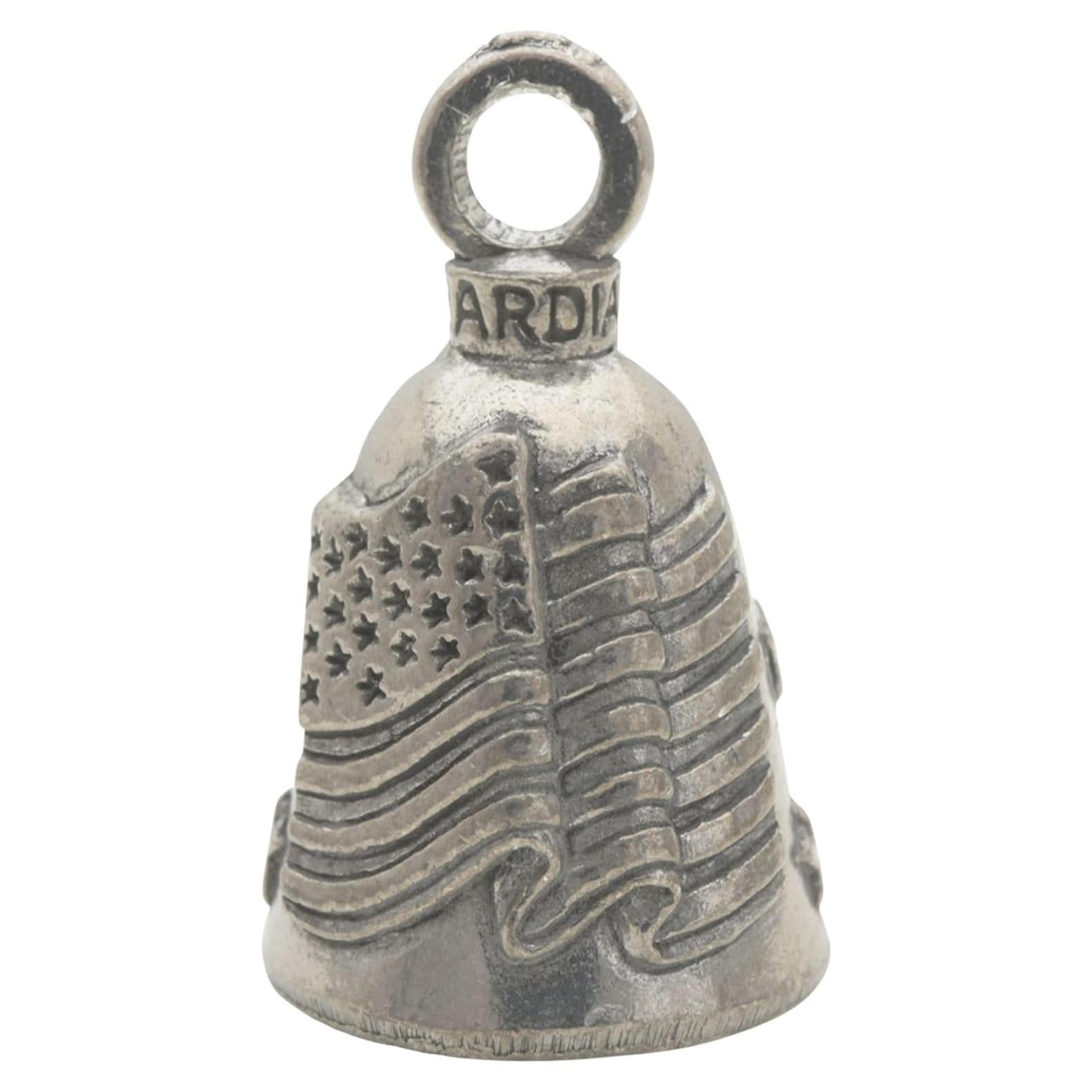 Campana Guardian Old Glory de Estaño Hecha a Mano - Regalo de Buena Suerte