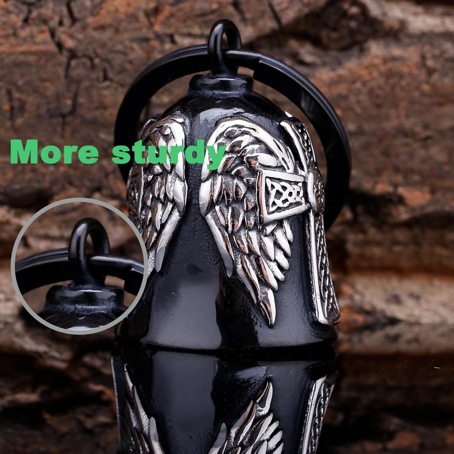 Campana de Motocicleta TEWAFOS Cruz Celta Acero Inoxidable