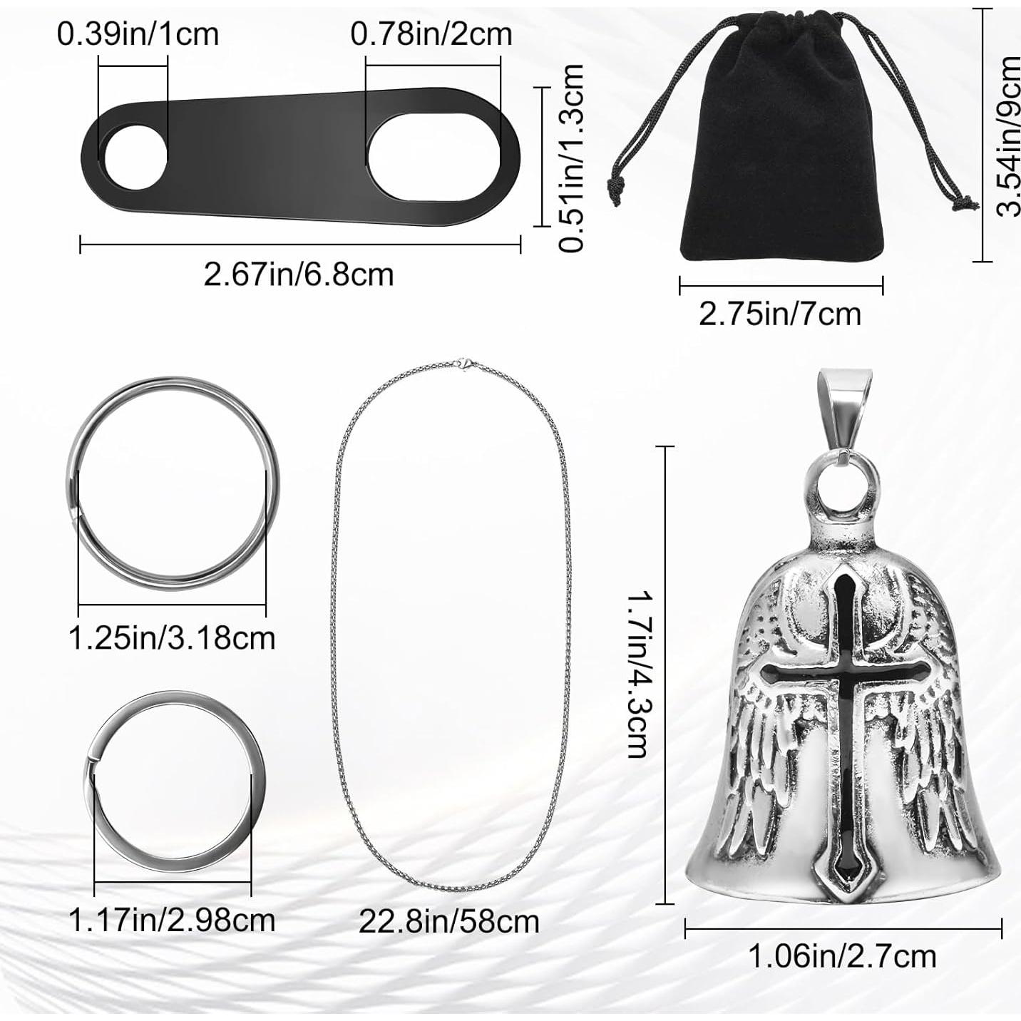 Campana de Motocicleta Ángel Guardián Solaradgy con Accesorios