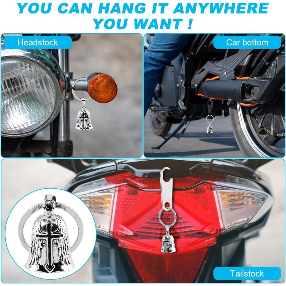 Campana de Motocicleta Trasylph Ángel Cruz - Amuleto de Suerte