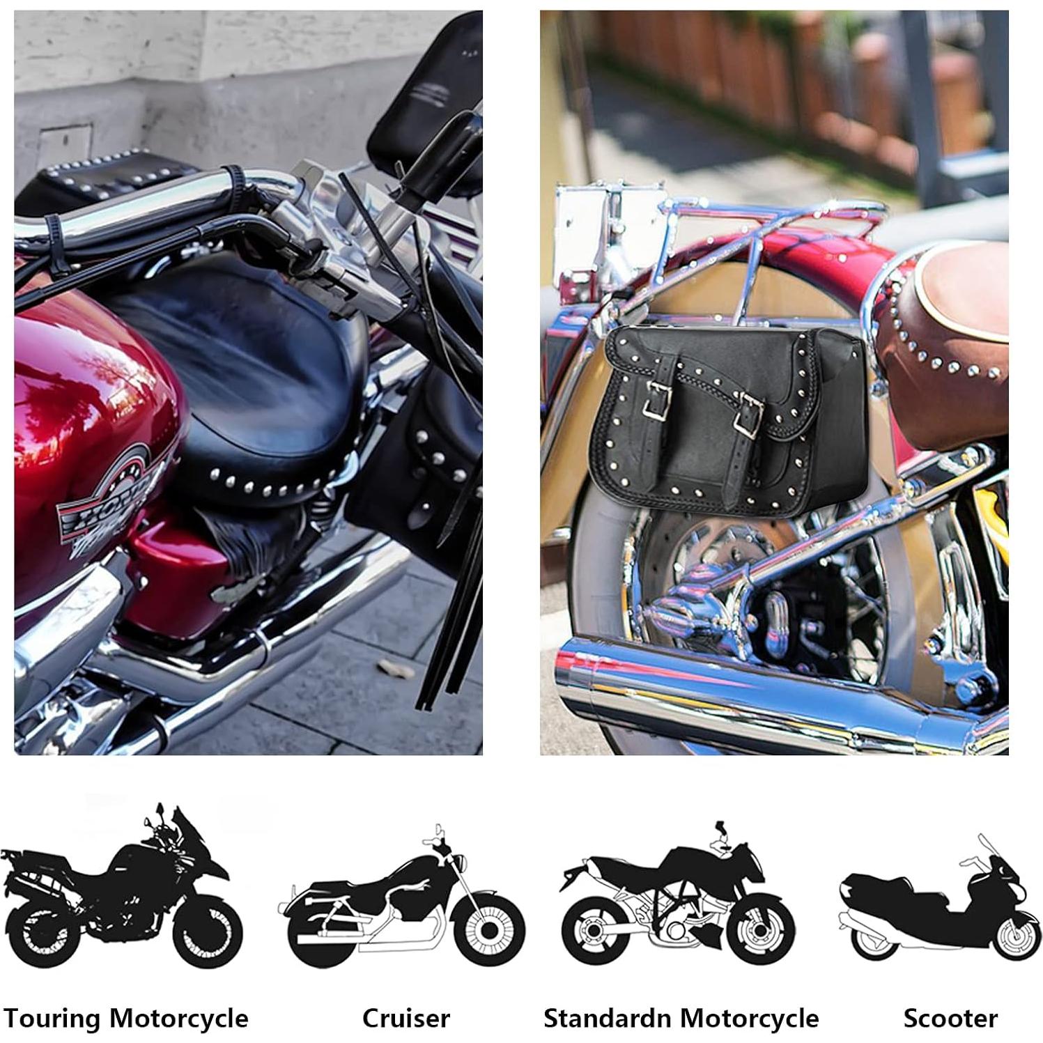 Bolsa de Sillón de Cuero GARGOYLE BELLS para Motocicleta 33x25.4cm