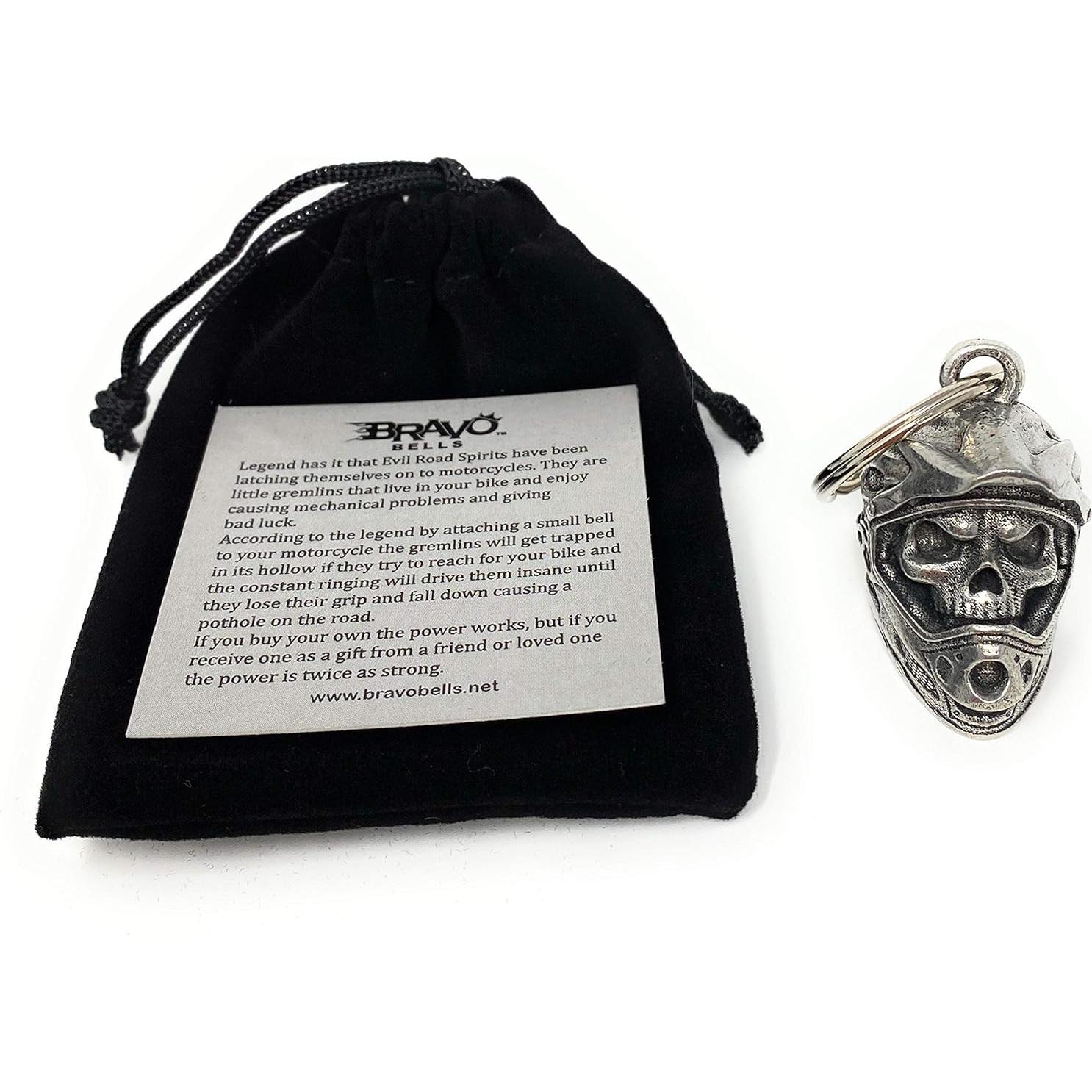 Campana de Motocicleta Bravo Bells Calavera - Accesorio de Suerte