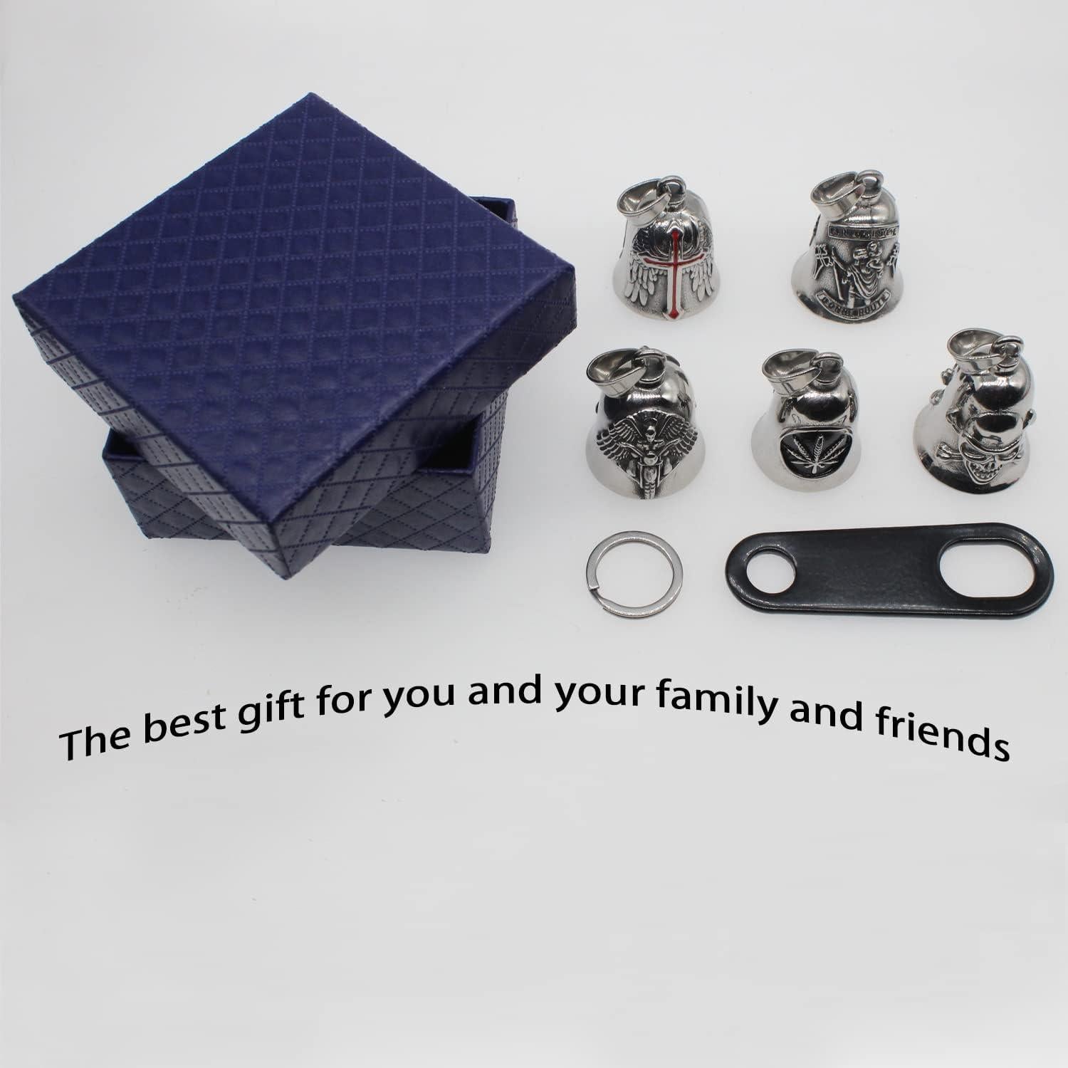 Campana de Motocicleta Acero Inoxidable con Soporte y Regalo