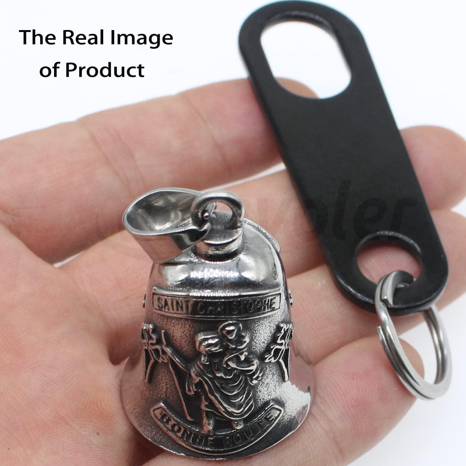 Campana de Motocicleta Acero Inoxidable con Soporte y Regalo