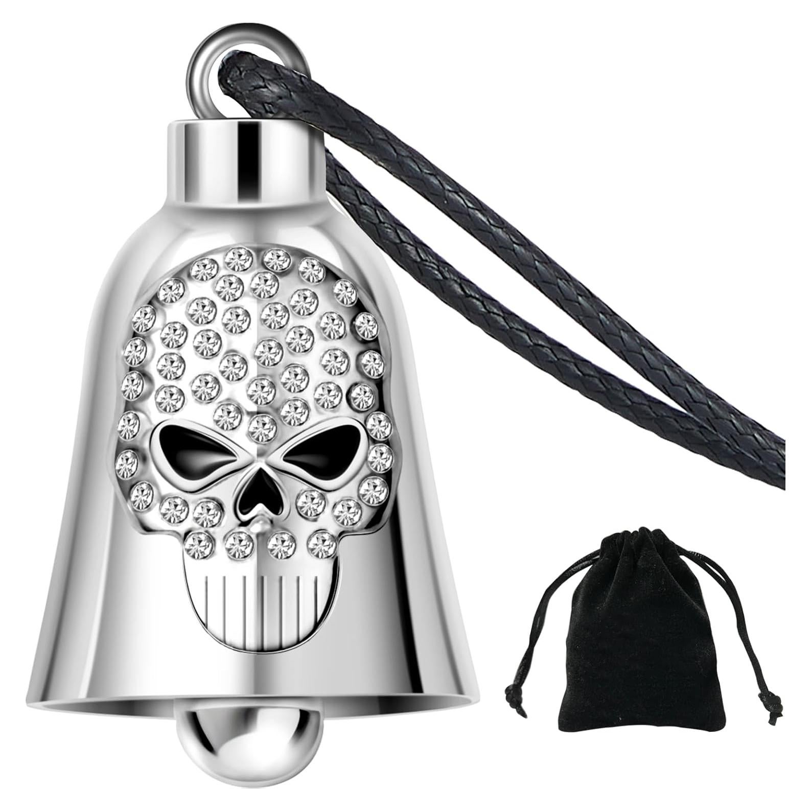Campana de Motocicleta Dream Apparel Calavera con Cristales