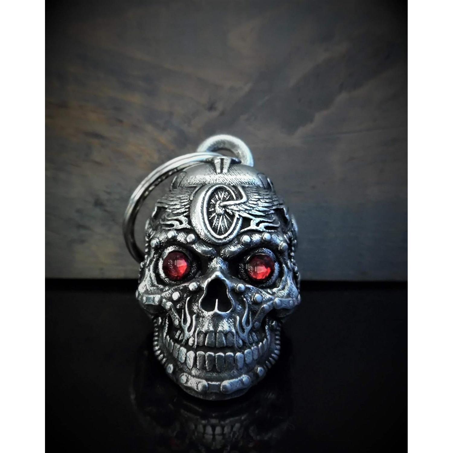 Campana Bravo Bells Calavera Motorhead - Accesorio Motociclista
