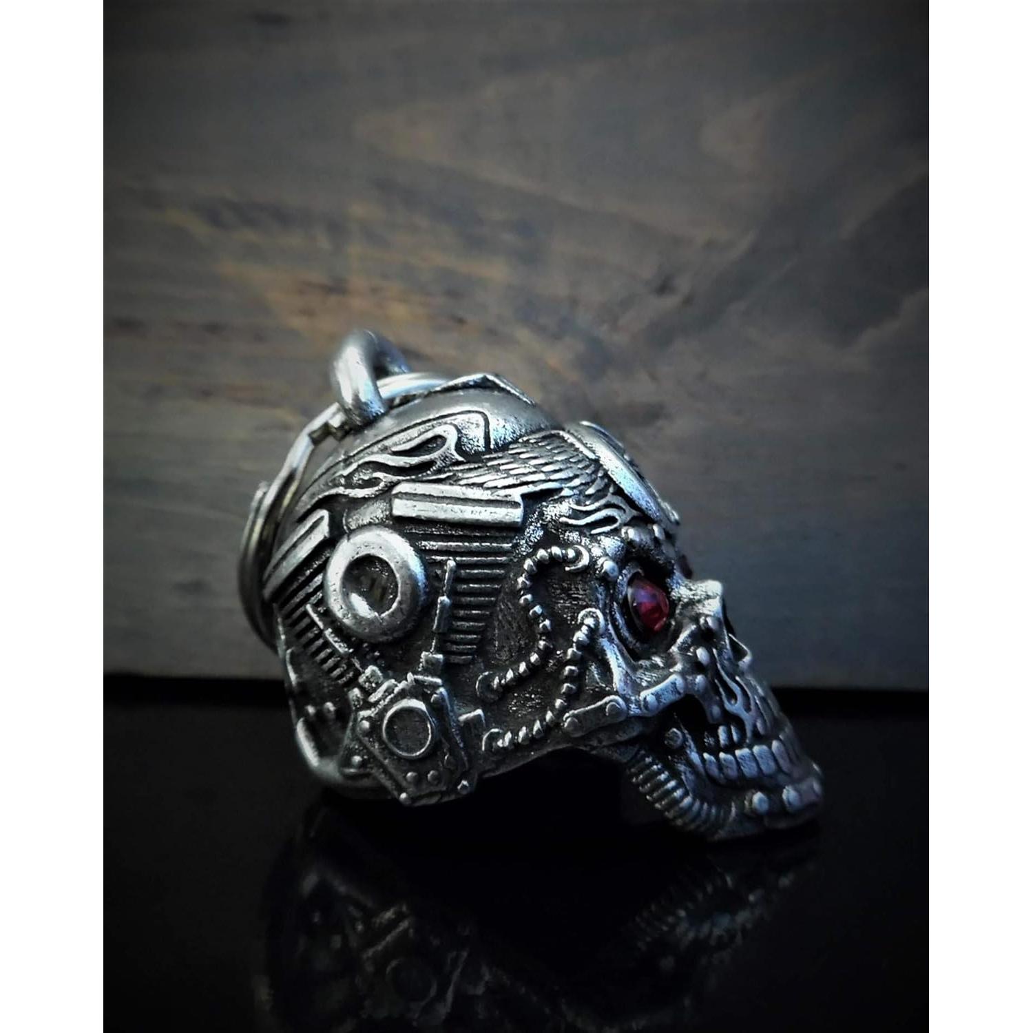 Campana Bravo Bells Calavera Motorhead - Accesorio Motociclista