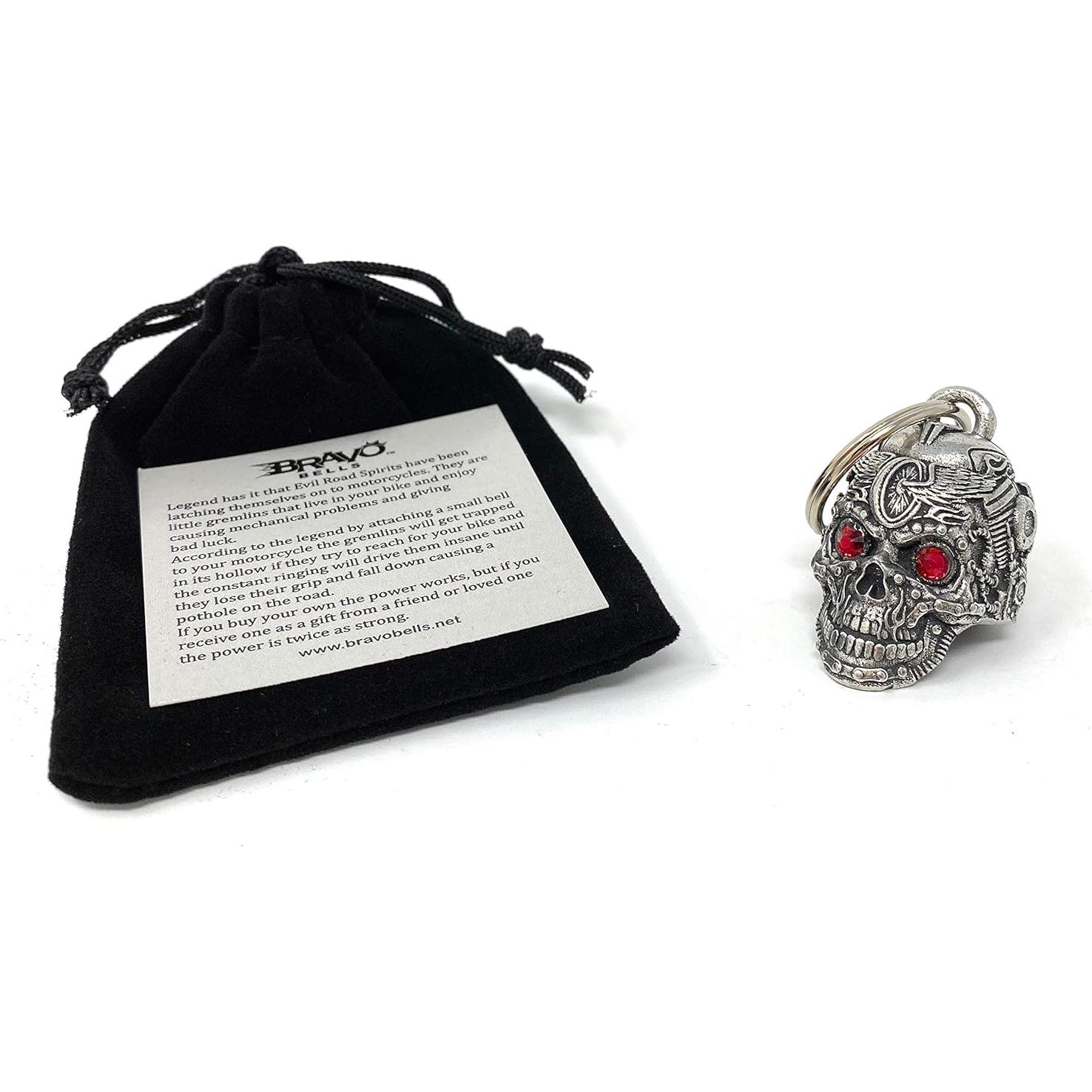 Campana Bravo Bells Calavera Motorhead - Accesorio Motociclista