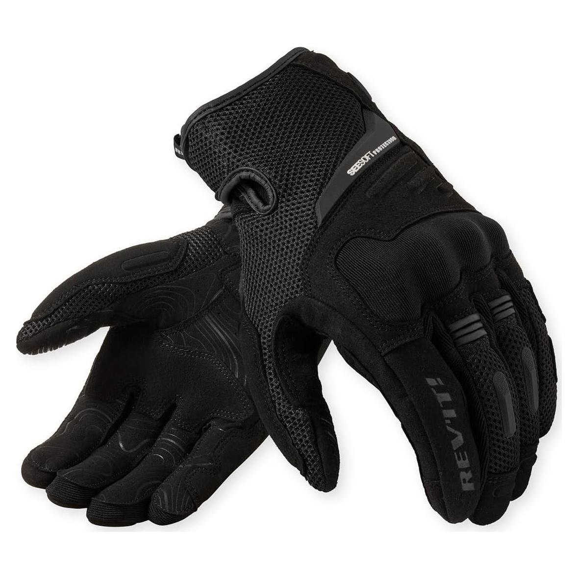 Guantes de Moto REV'IT! Cavern 2X Grande Negro Aventura