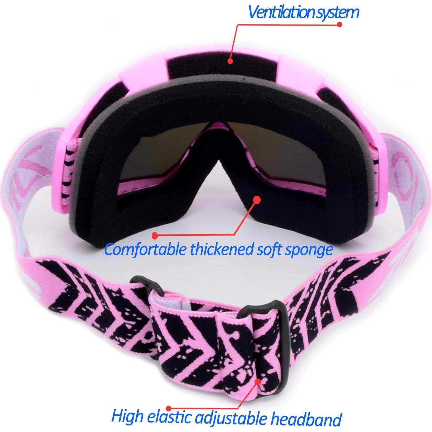 Gafas de ATV y máscara de balaclava ZJNUO para unisex